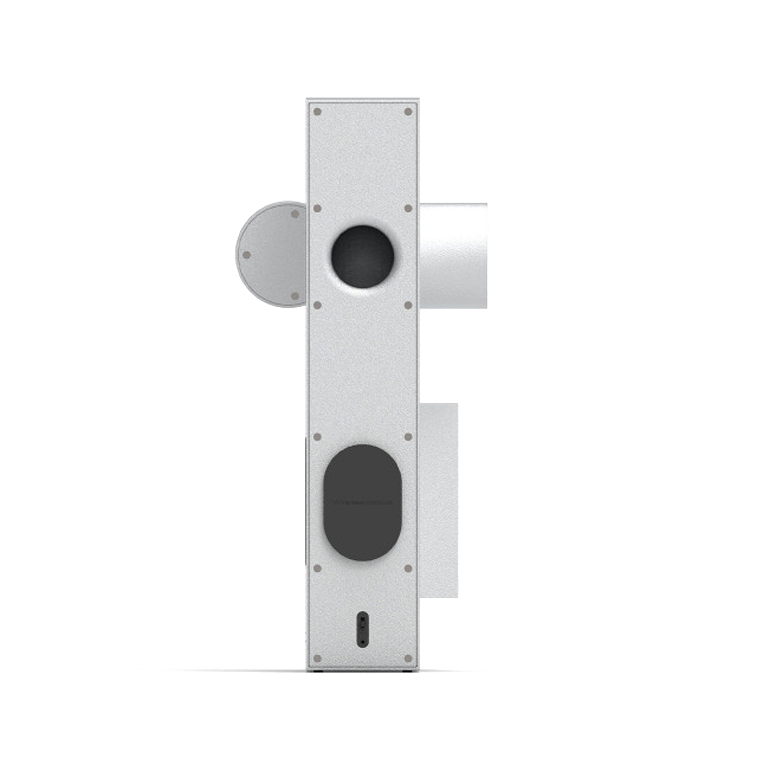 Speaker Steel Transparent "Brutalist Sculpture"