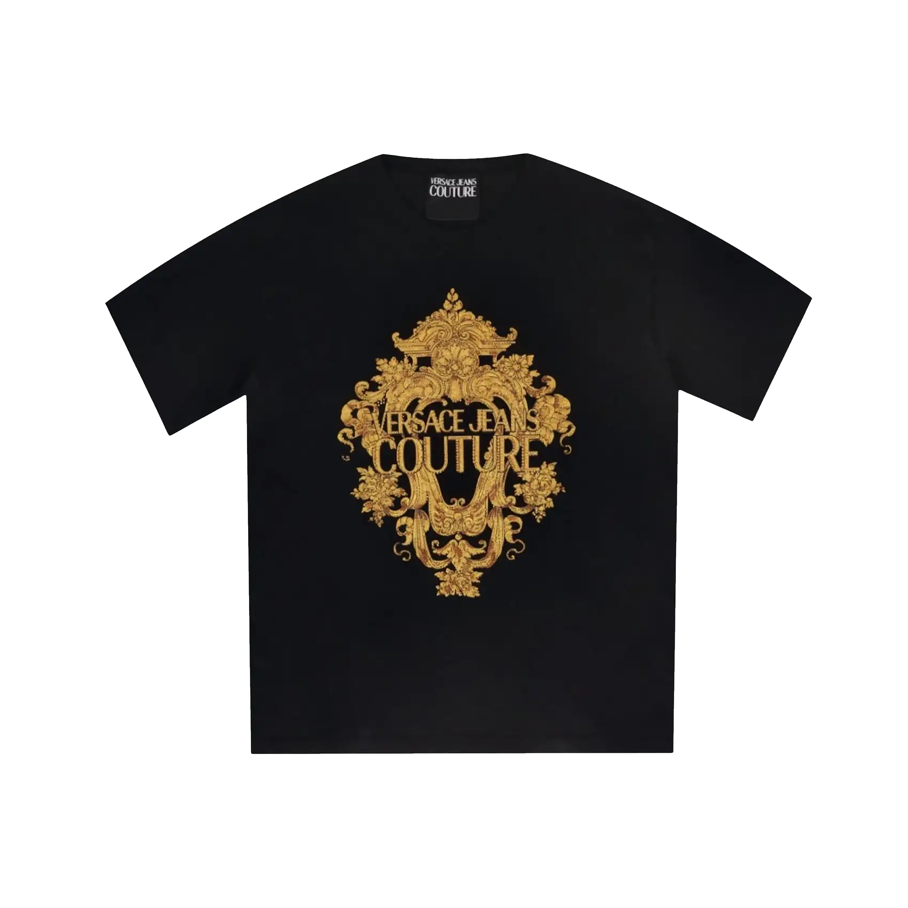 Camiseta Negra Versace Jeans Couture Rhinestones