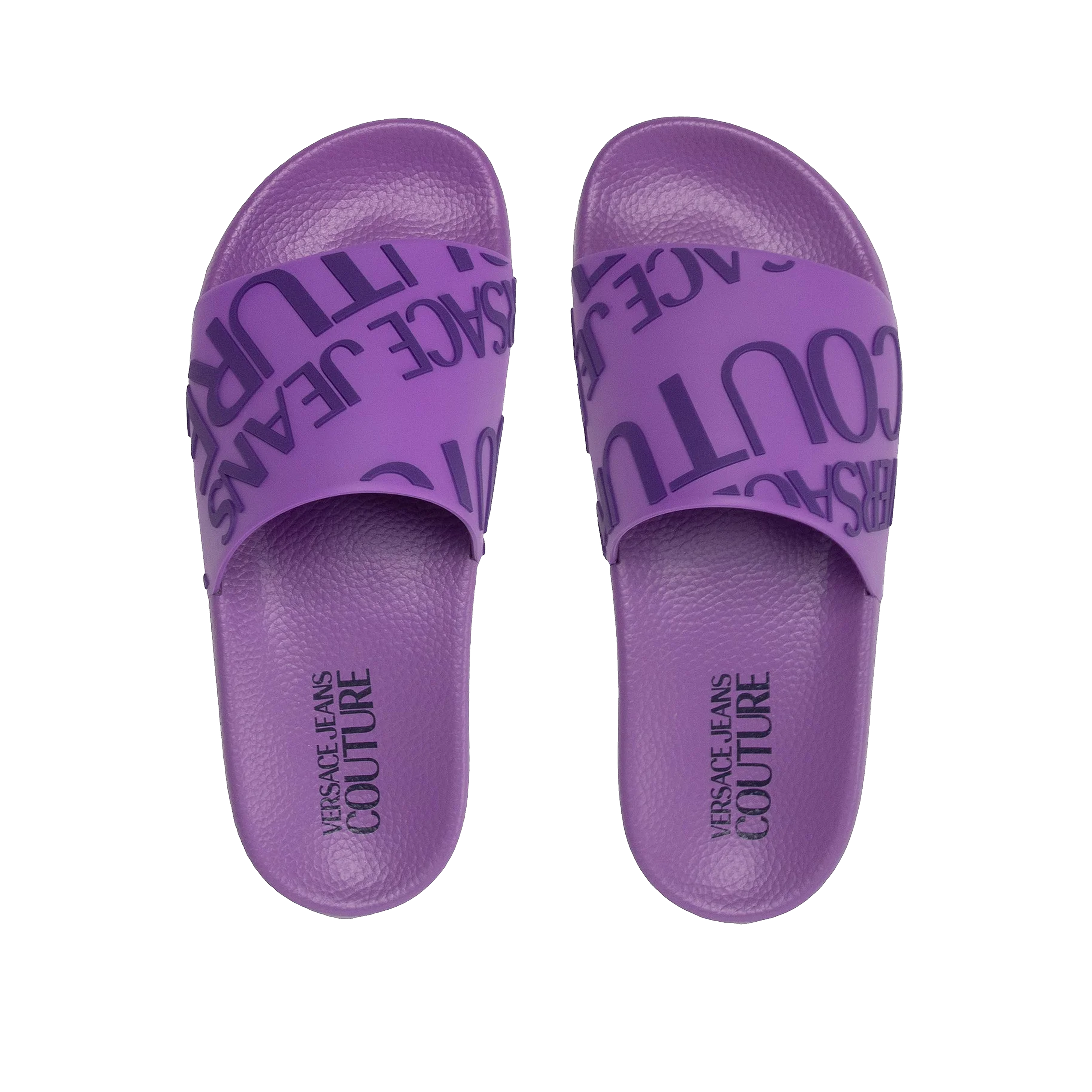 Sandalias Moradas Versace Jeans Couture Logo