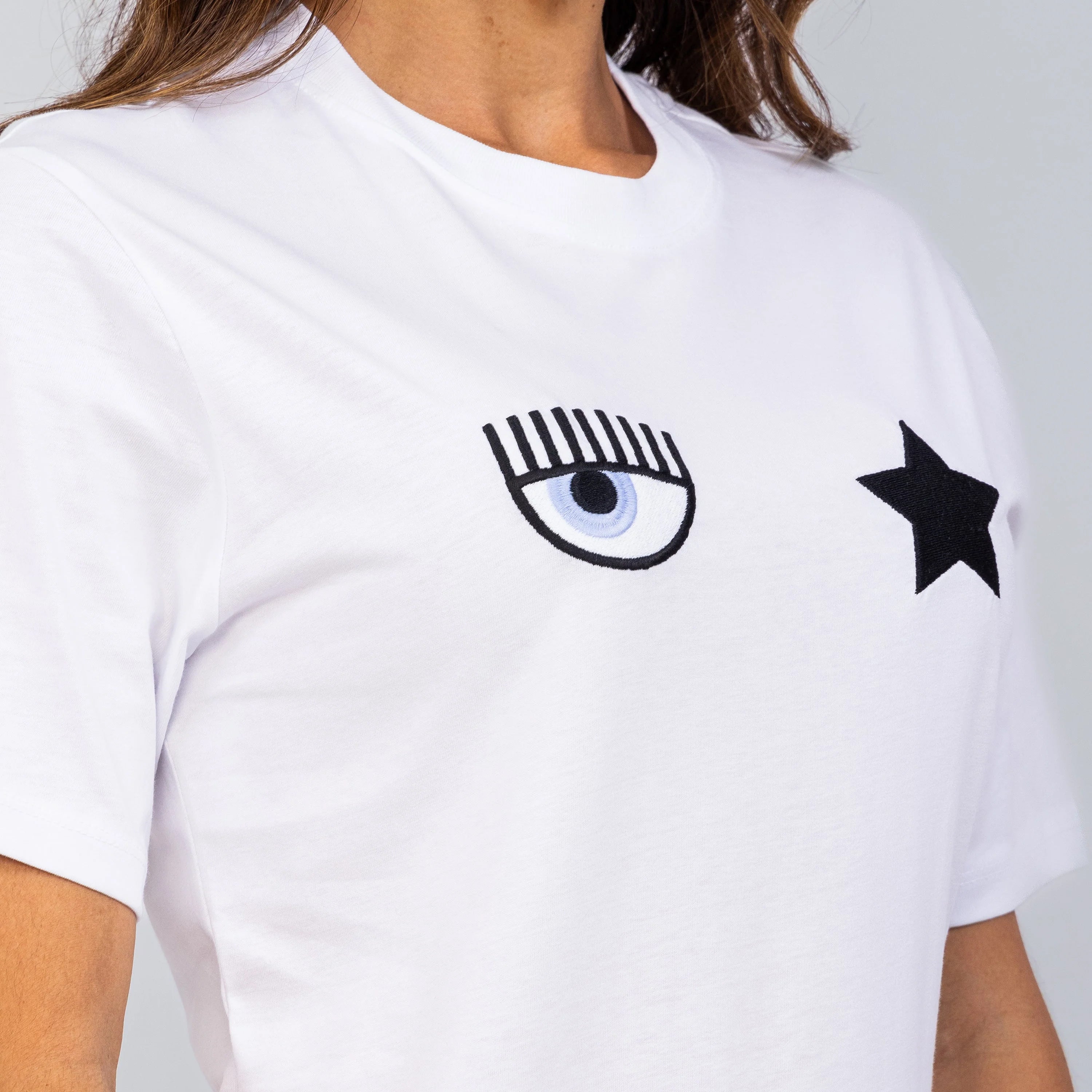 Camiseta Blanca Chiara Ferragni 600 Eye Star