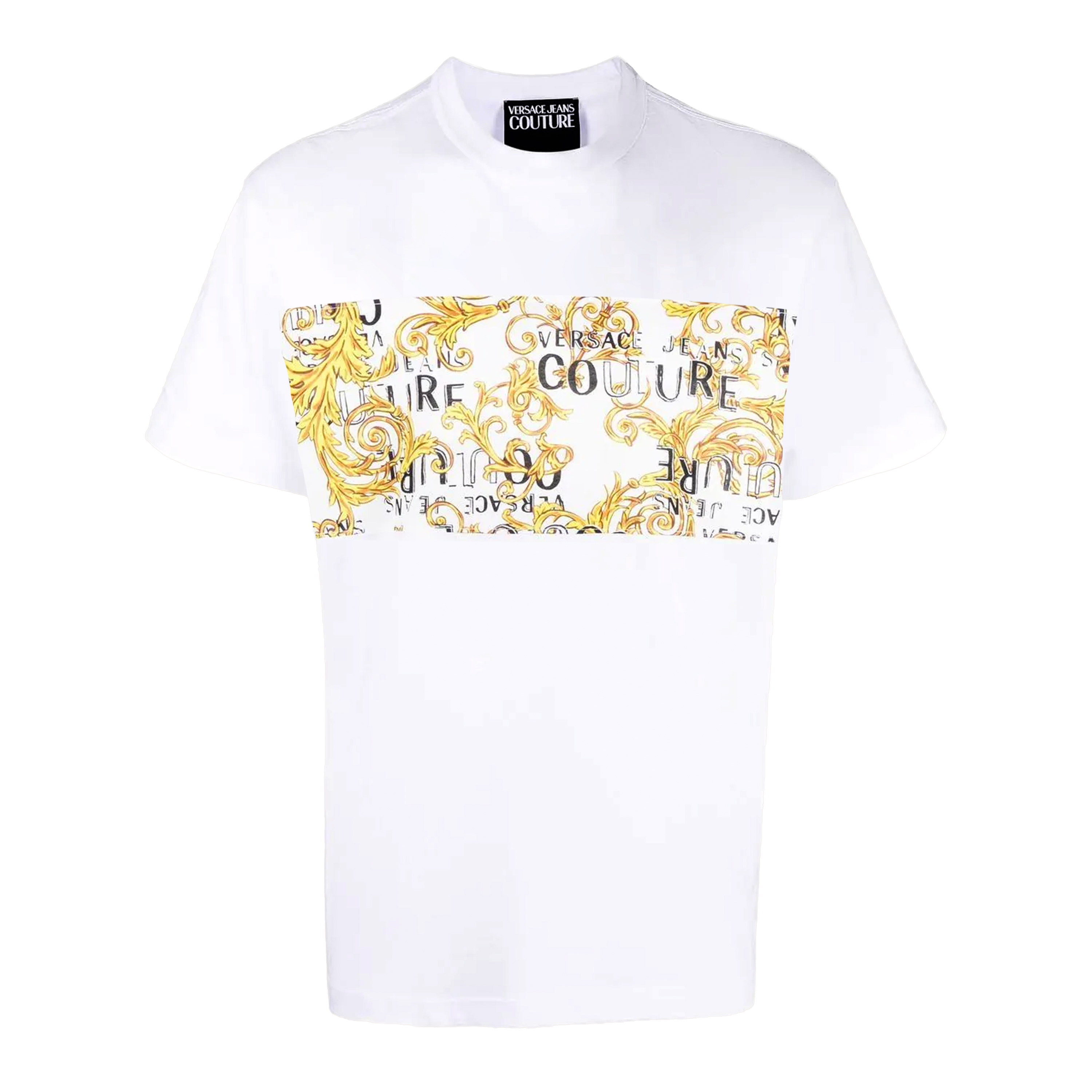 Camiseta Blanca Versace Couture Baroque