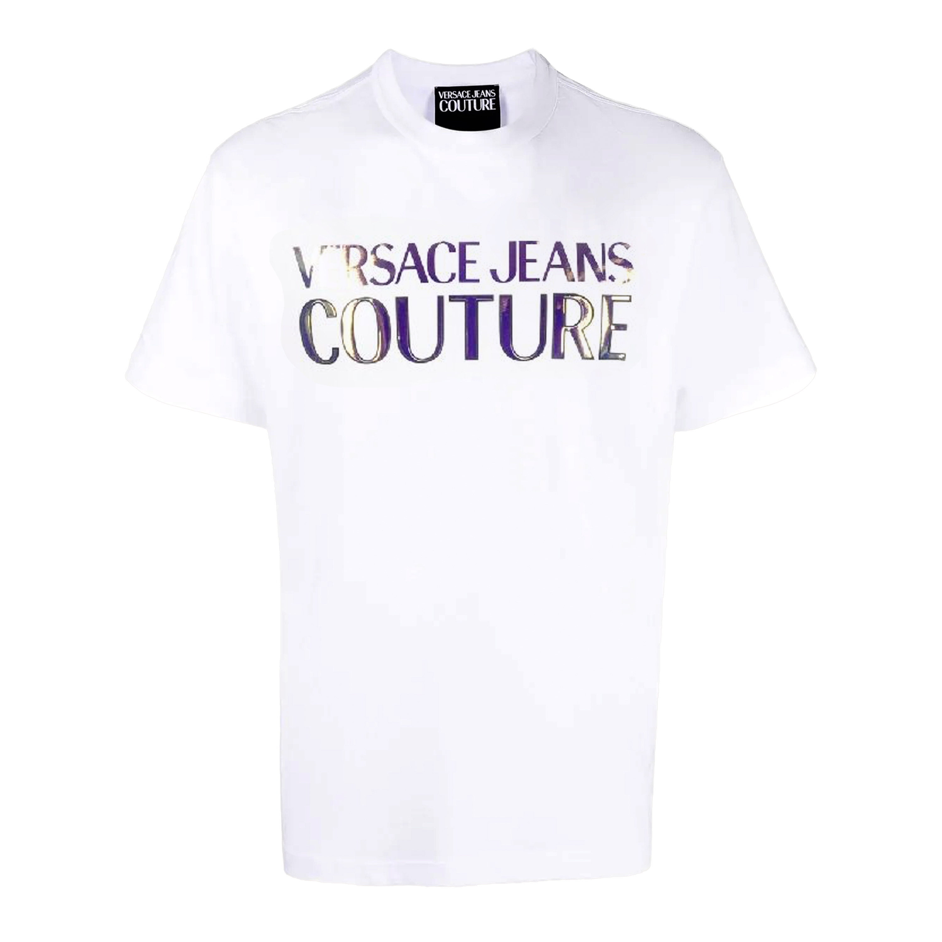 Camiseta Blanca Versace Couture Gold Logo