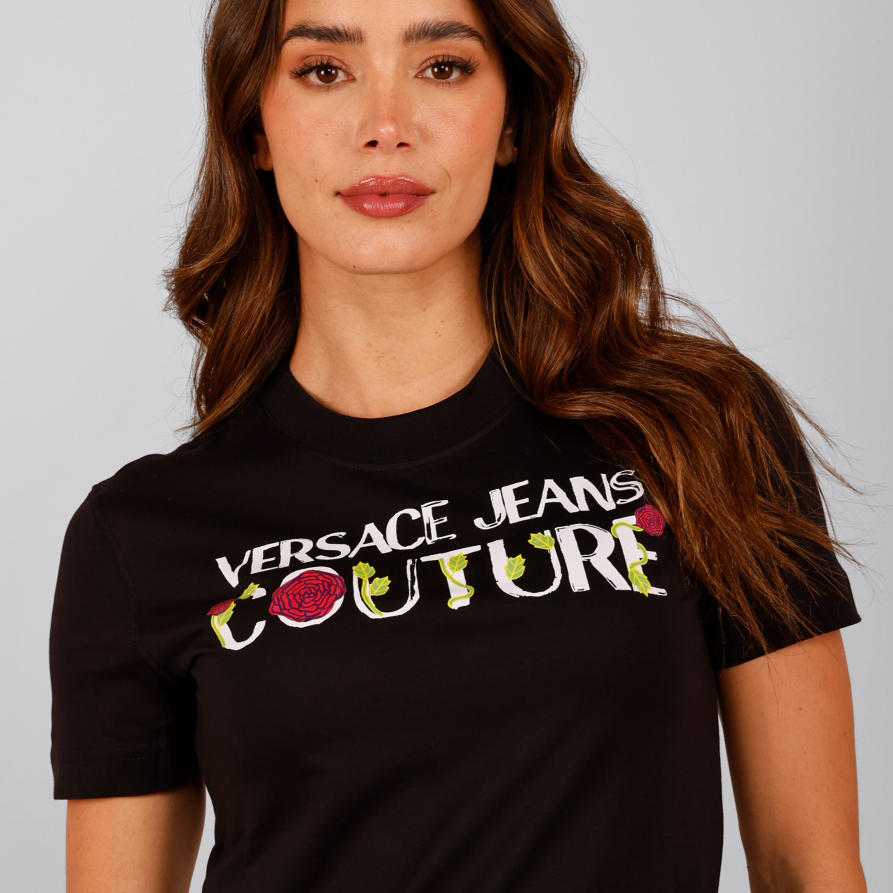 Camiseta Negra Versace Couture Organic