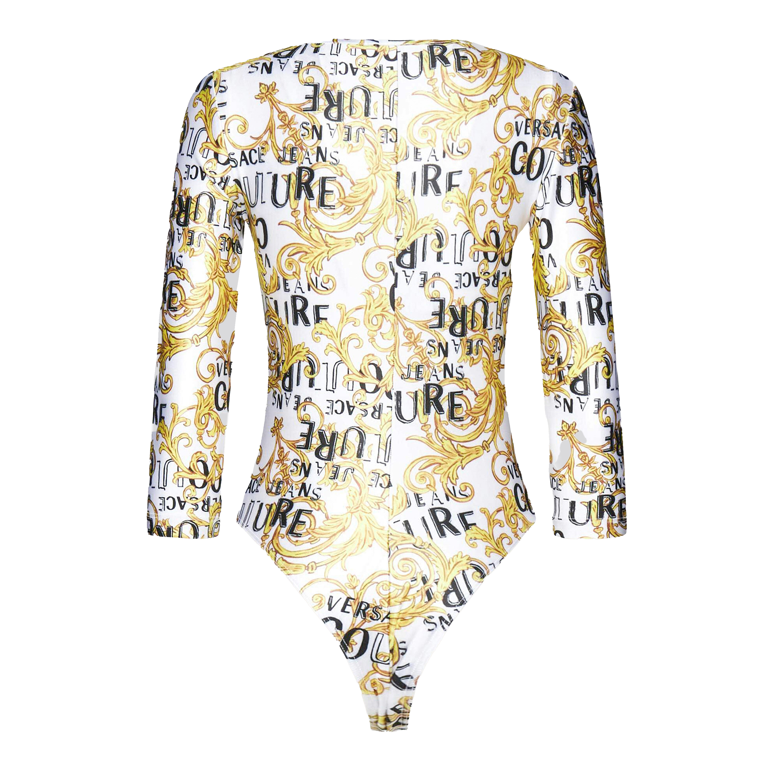 Body Blanco Versace Couture Cinz Print Logo Couture