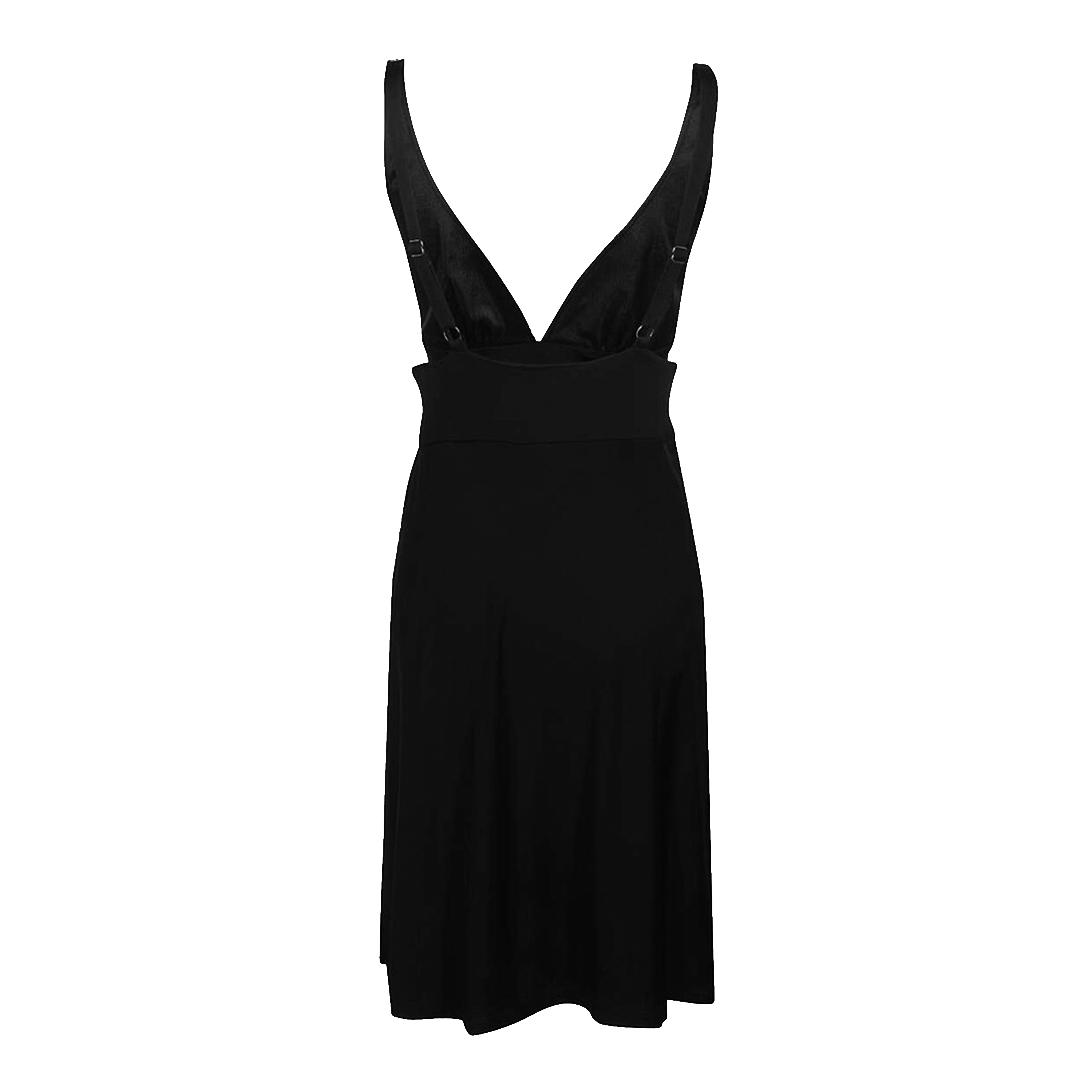 Vestido Negro Versace Couture Organzino Print Logo Couture