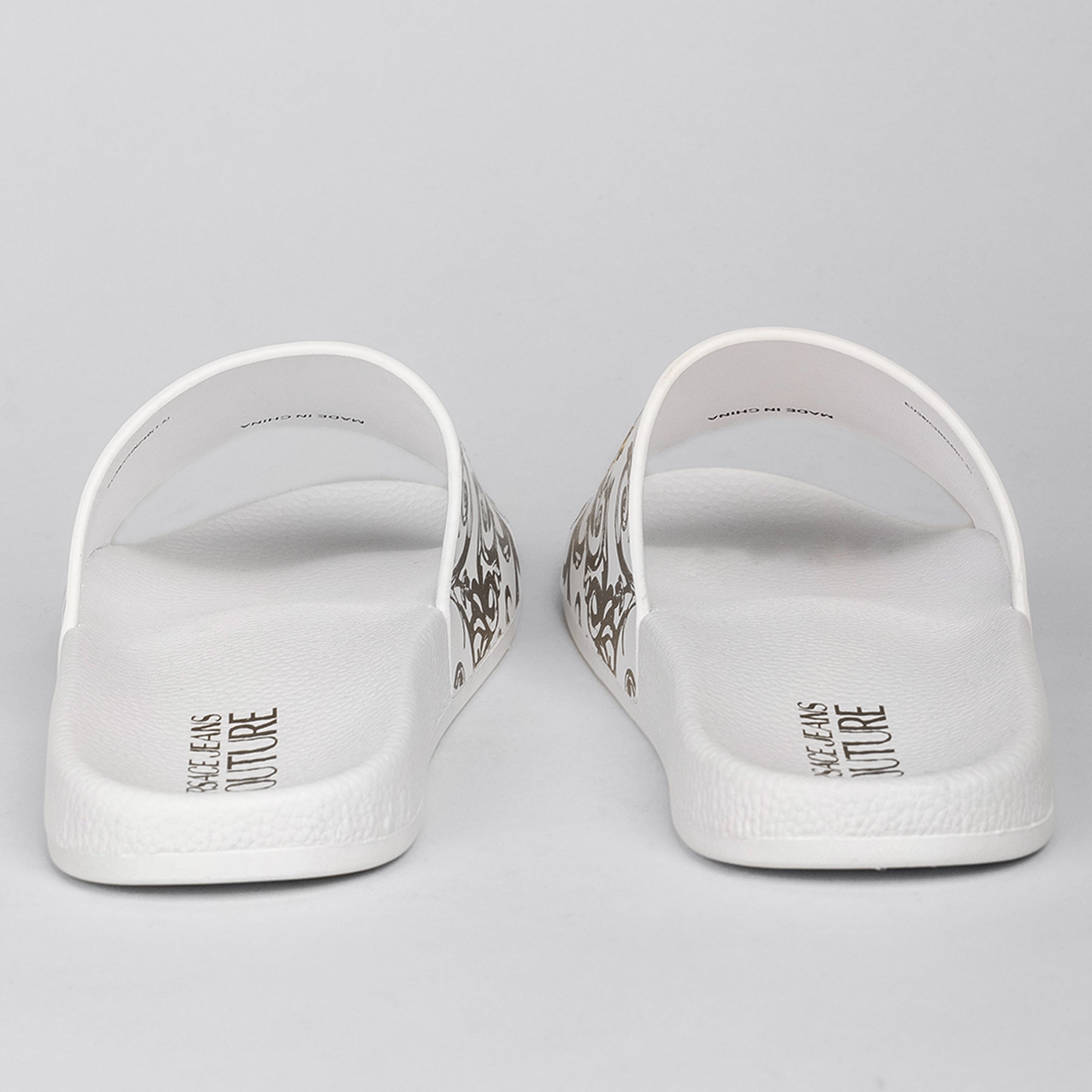 Sandalias Blancas Versace Couture Gummy Baroque