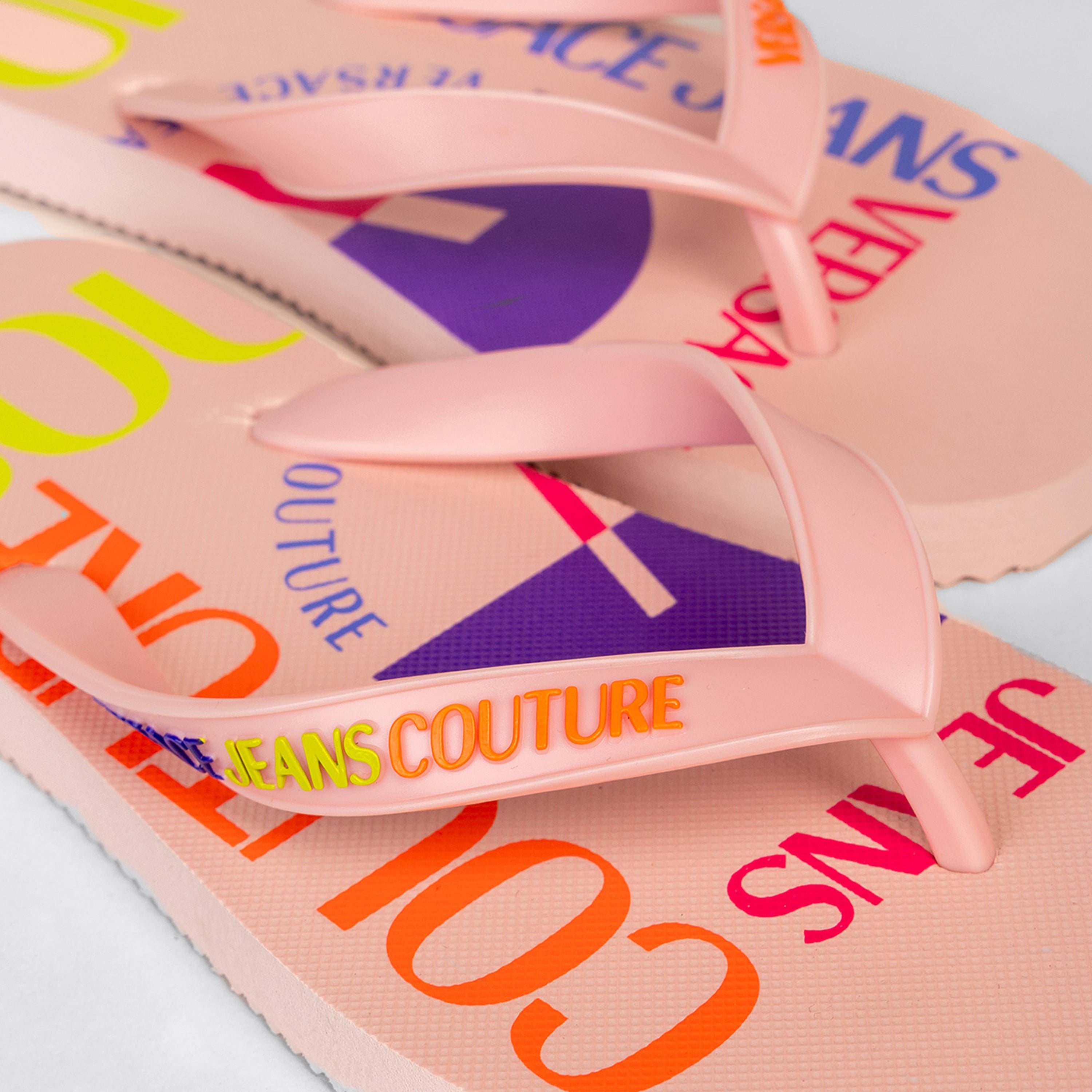 Sandalias Rosadas Versace Couture PVC
