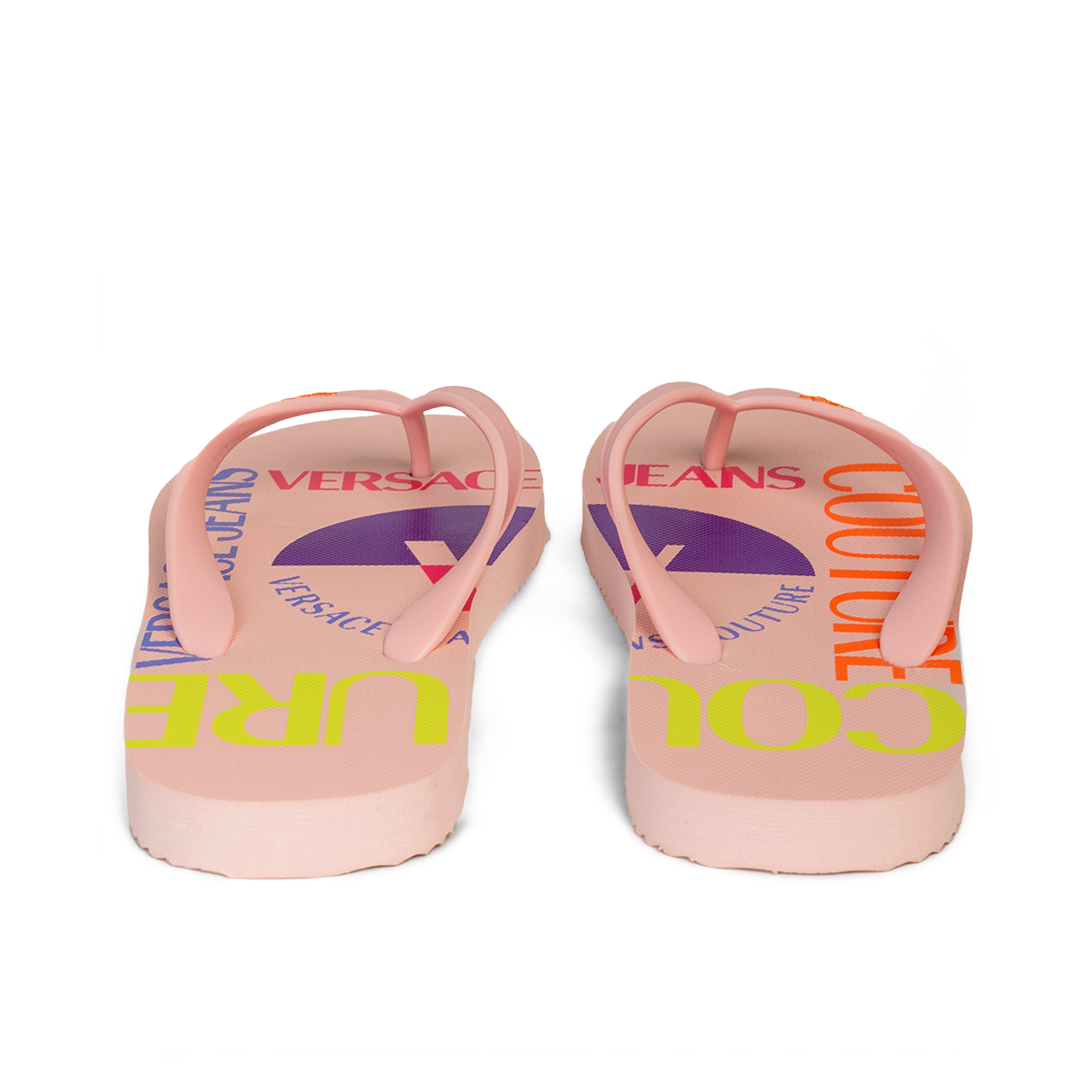 Sandalias Rosadas Versace Couture PVC