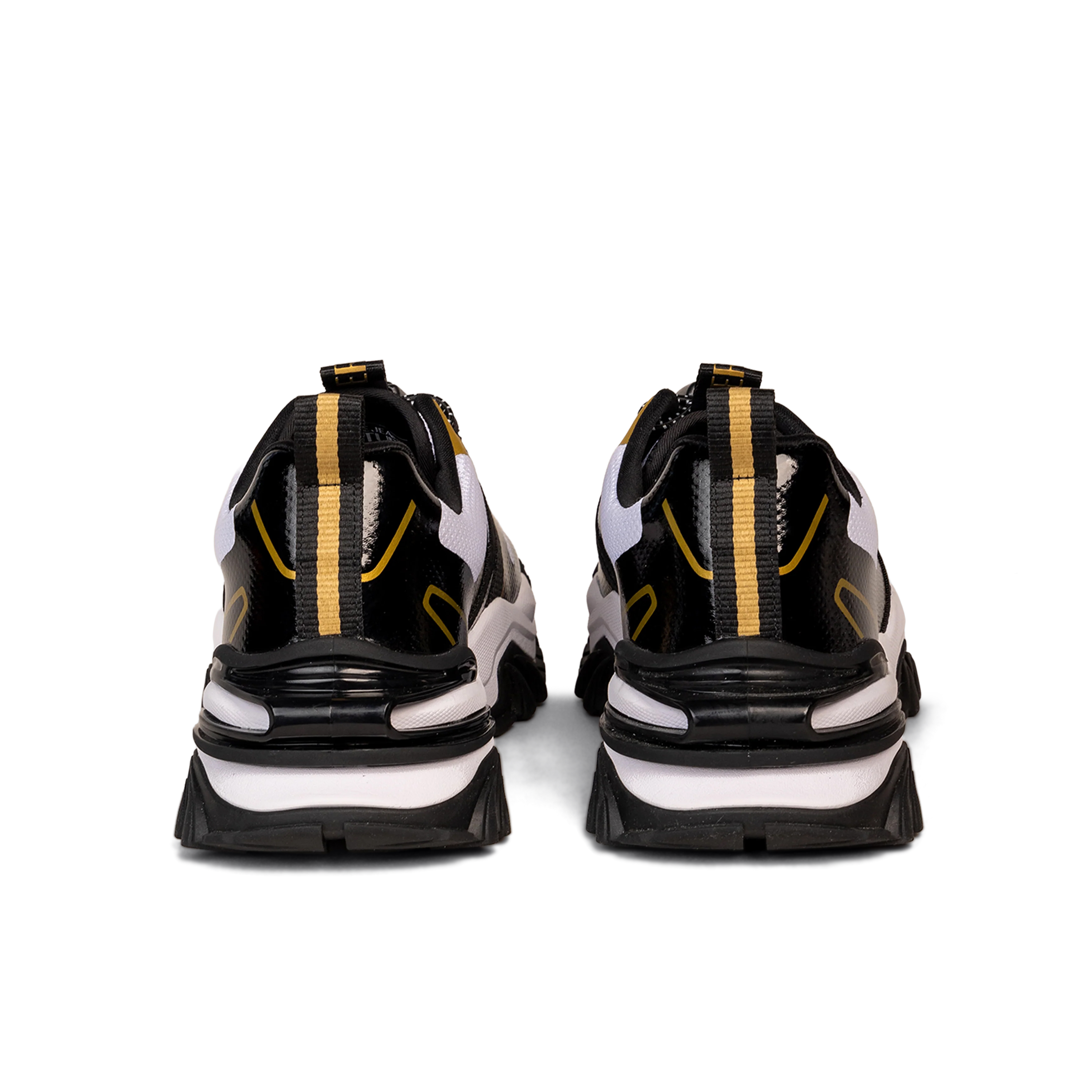 Sneakers Negro Blanco Versace Couture Chunky