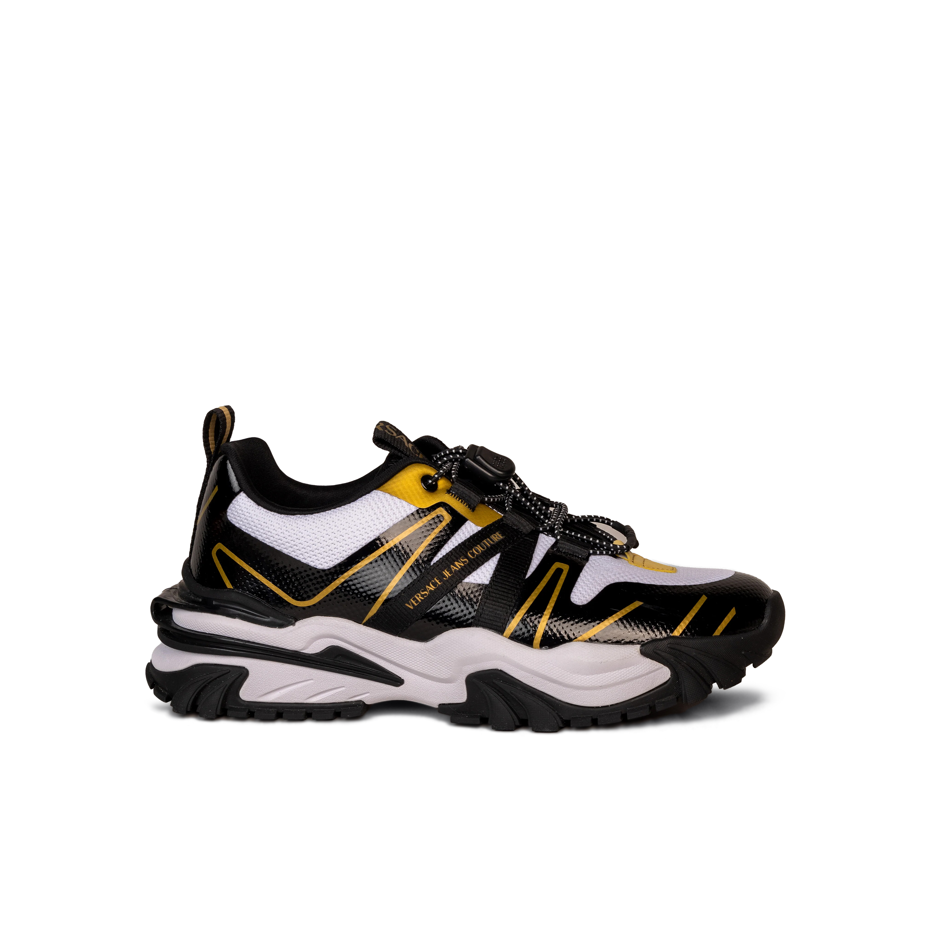 Sneakers Negro Blanco Versace Couture Chunky