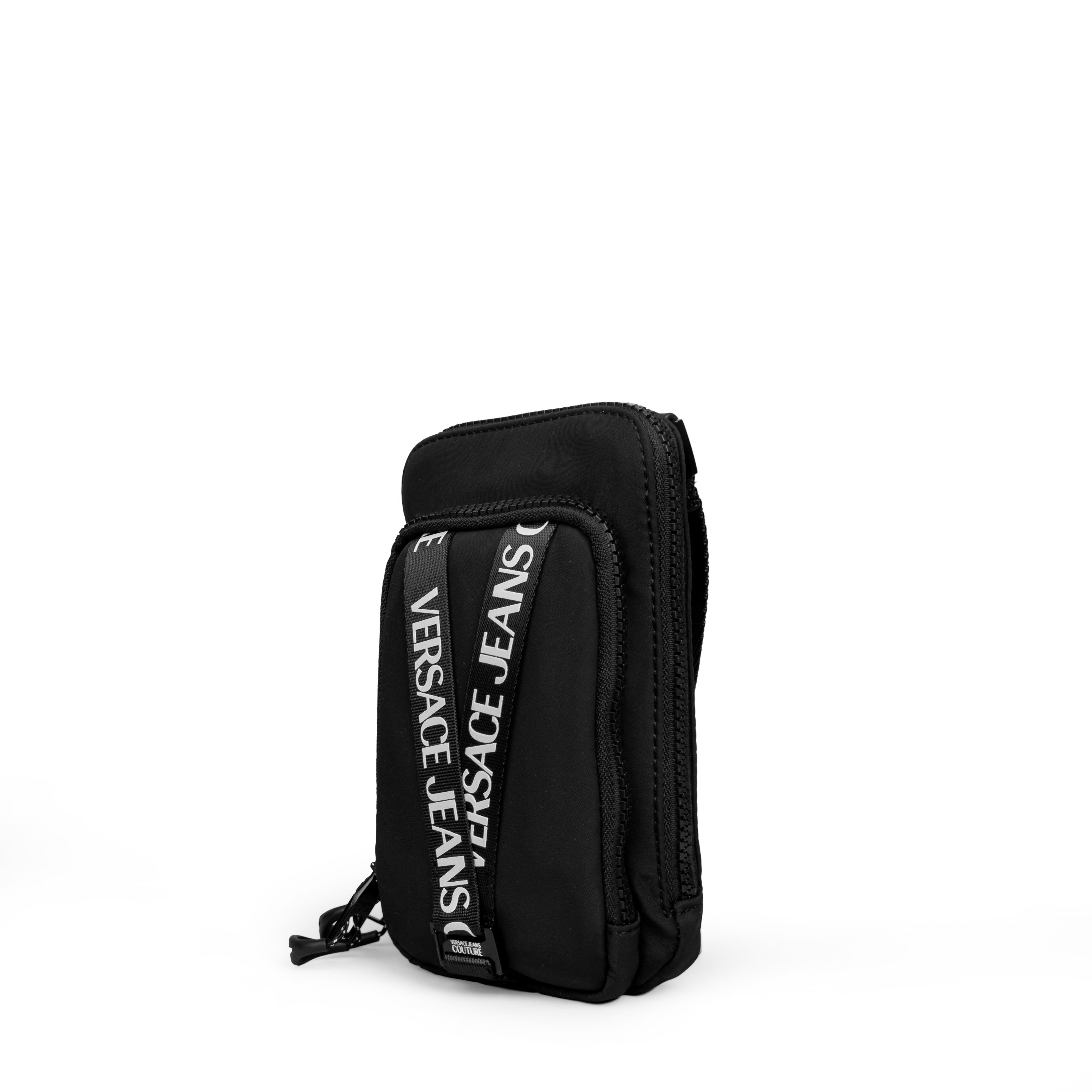 Bolso Negro Versace Couture Band Logo