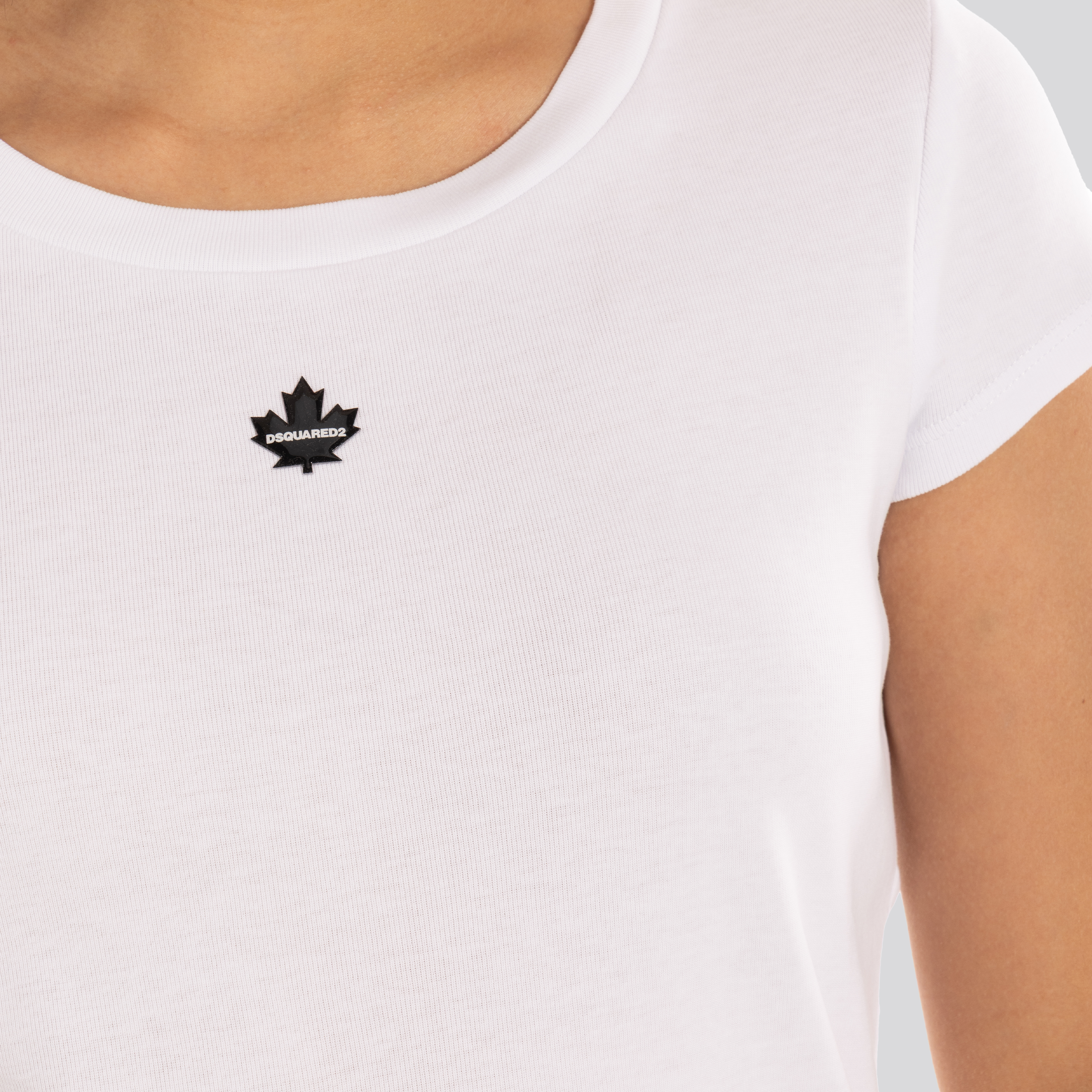 Camiseta Blanca Dsquared2 Mini Leaf