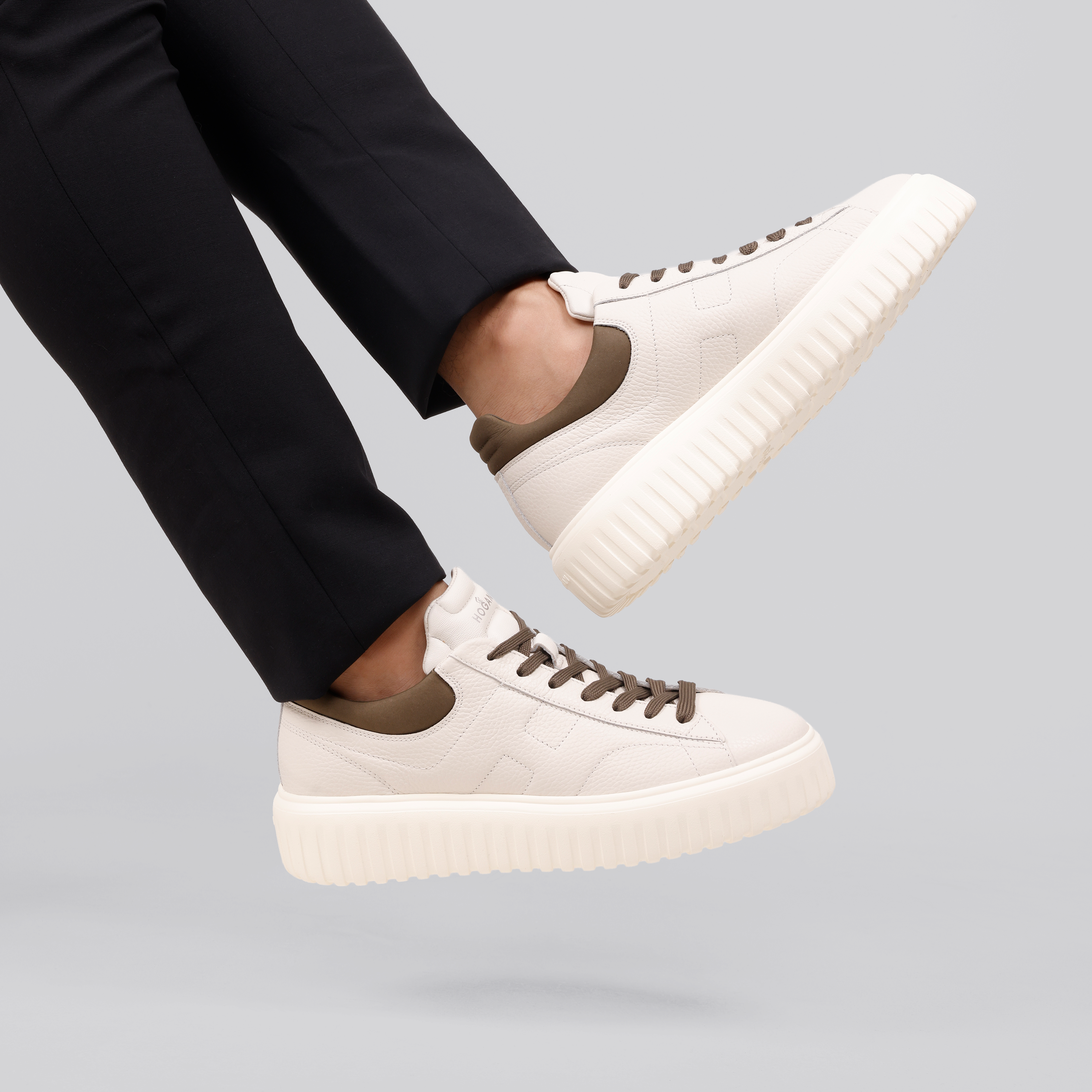 Sneakers Ivory Hogan H-Stripes