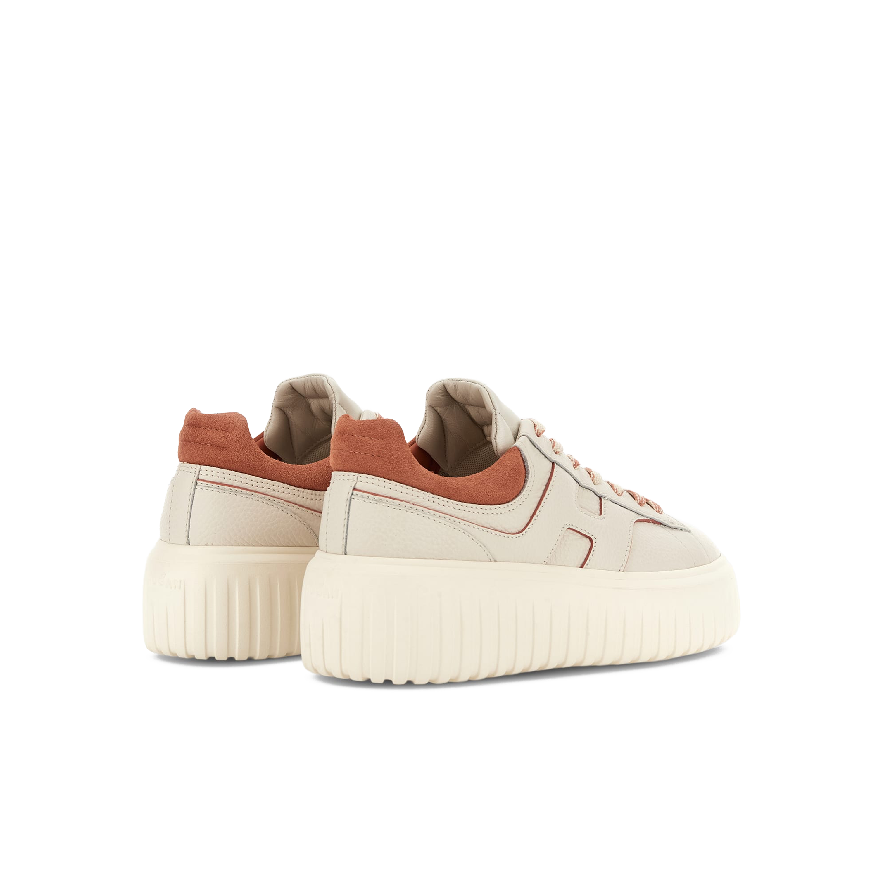 Sneakers Beige Hogan H Stripes Allacciato