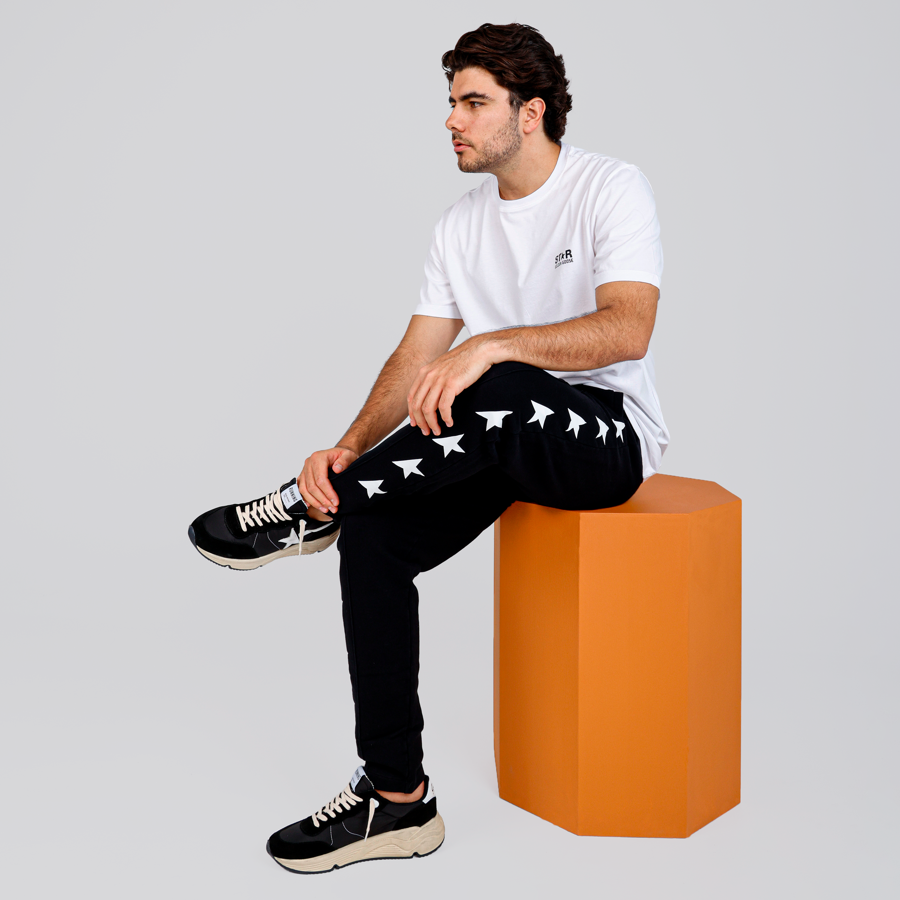 Sudadera Negra Golden Goose Star/ M'S