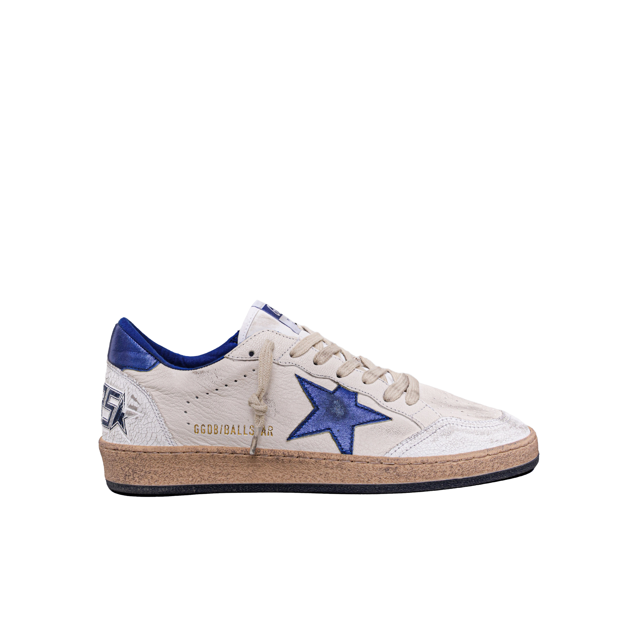 Sneakers Blanco Azul Golden Goose Ball Star Leather