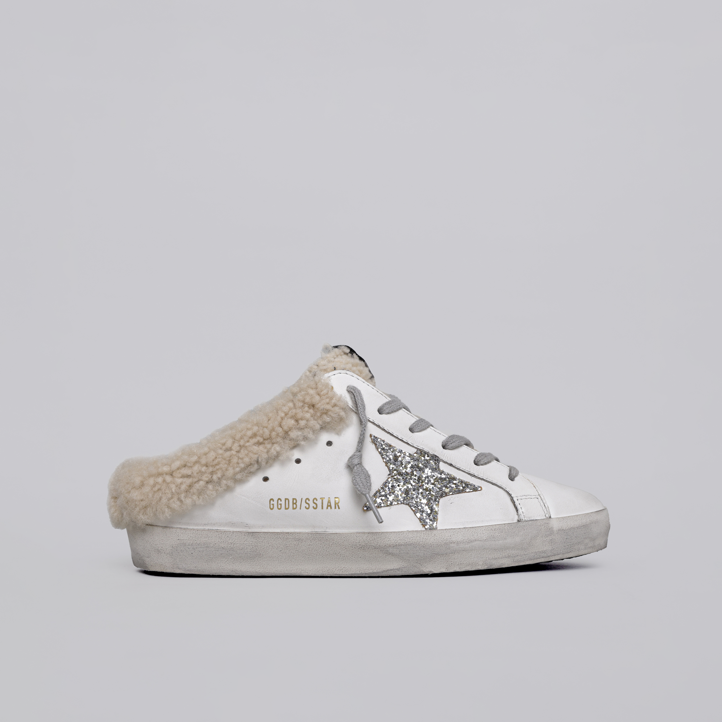 Sneakers Blancos Golden Goose Super-Star Sabot Shearling