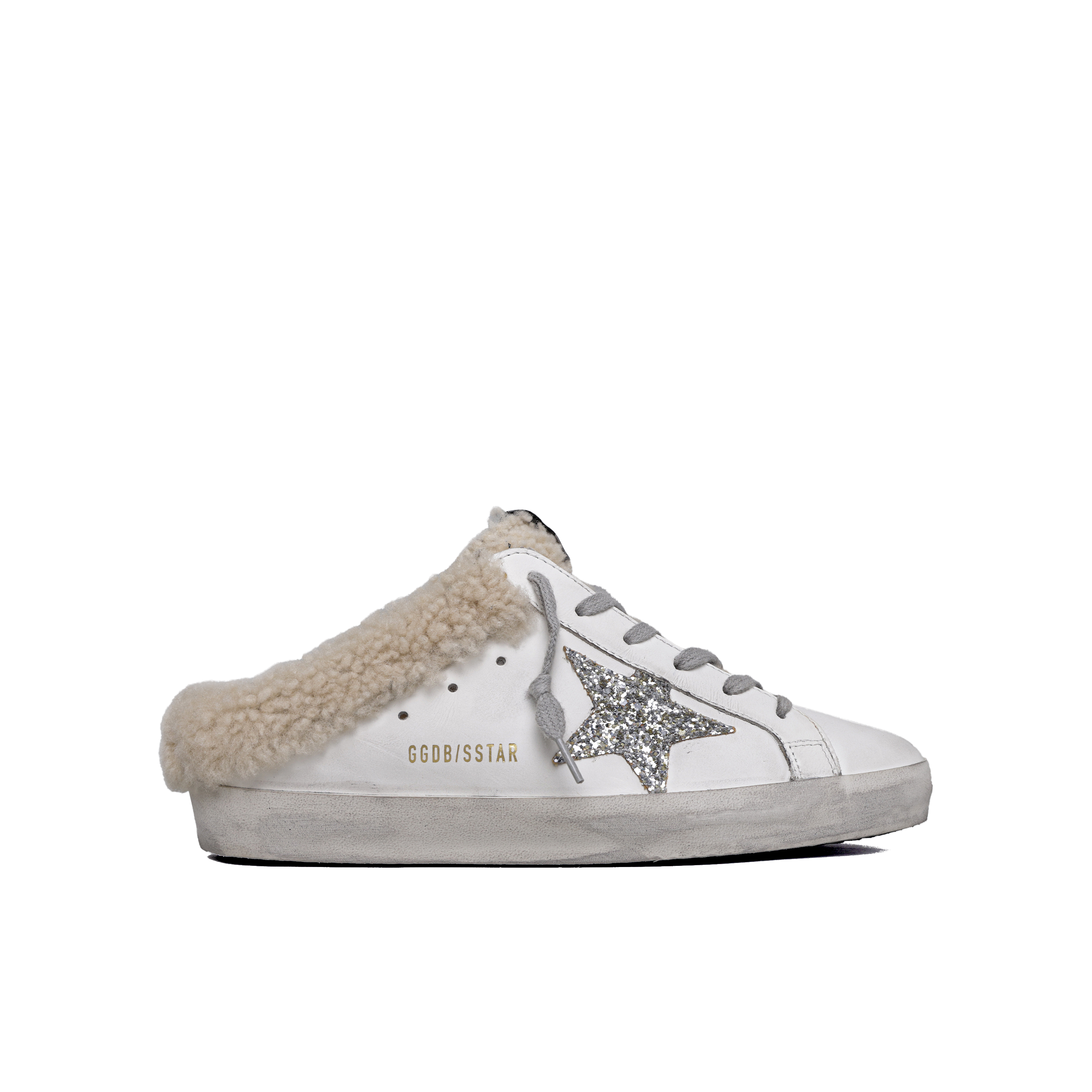Sneakers Blancos Golden Goose Super-Star Sabot Shearling