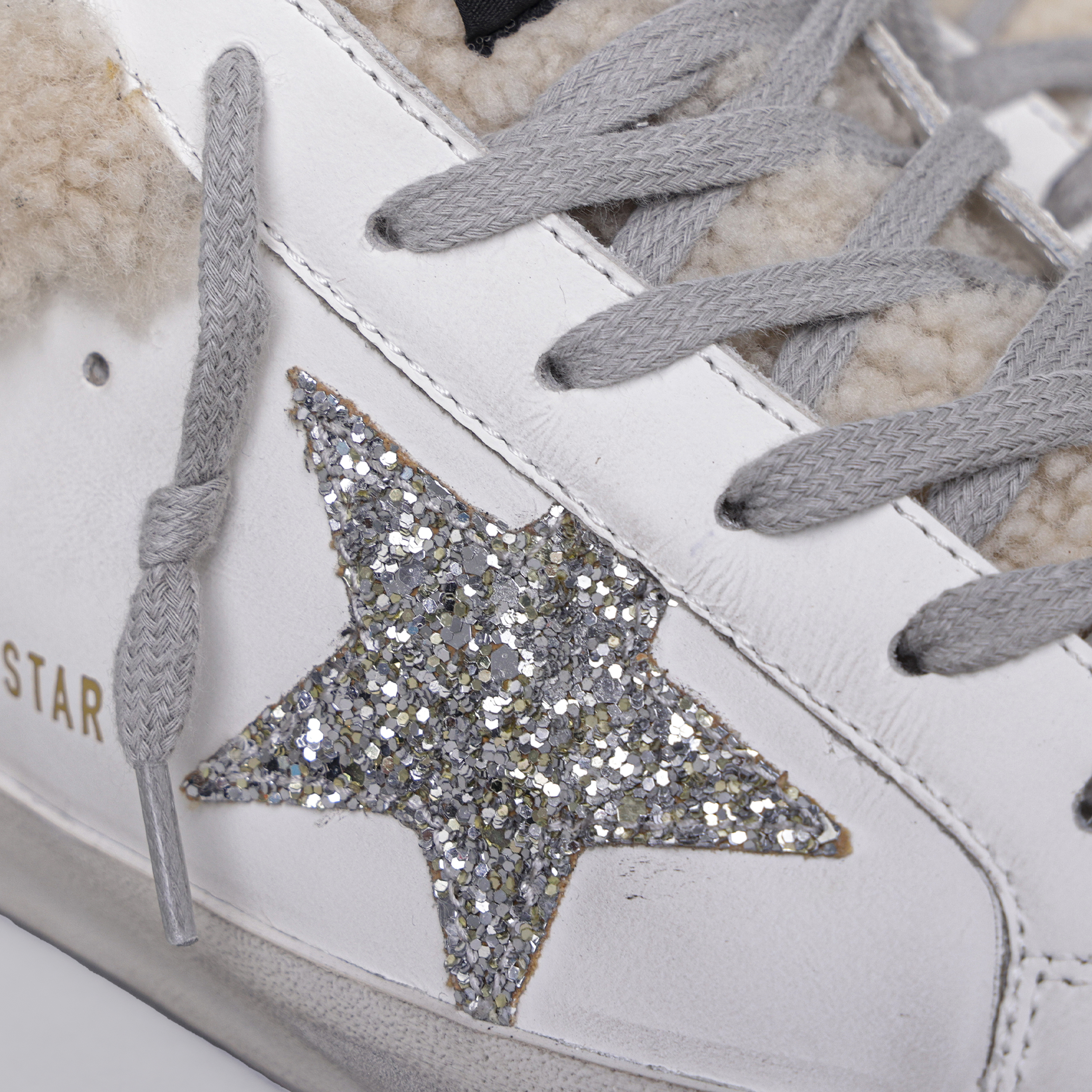 Sneakers Blancos Golden Goose Super-Star Sabot Shearling
