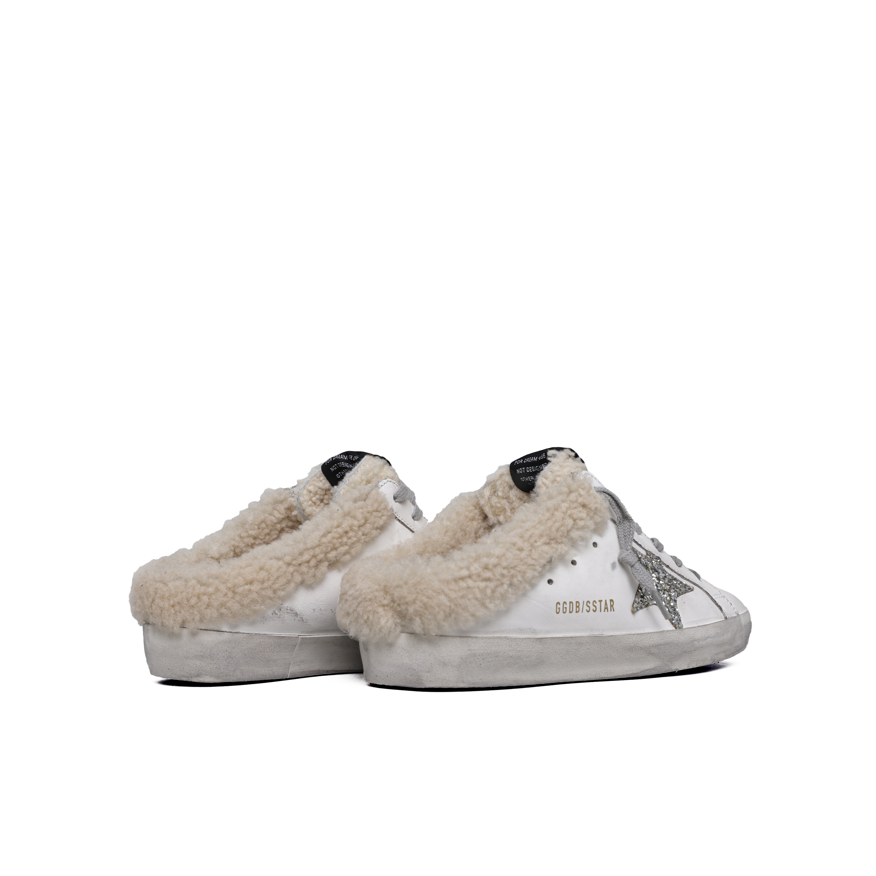 Sneakers Blancos Golden Goose Super-Star Sabot Shearling