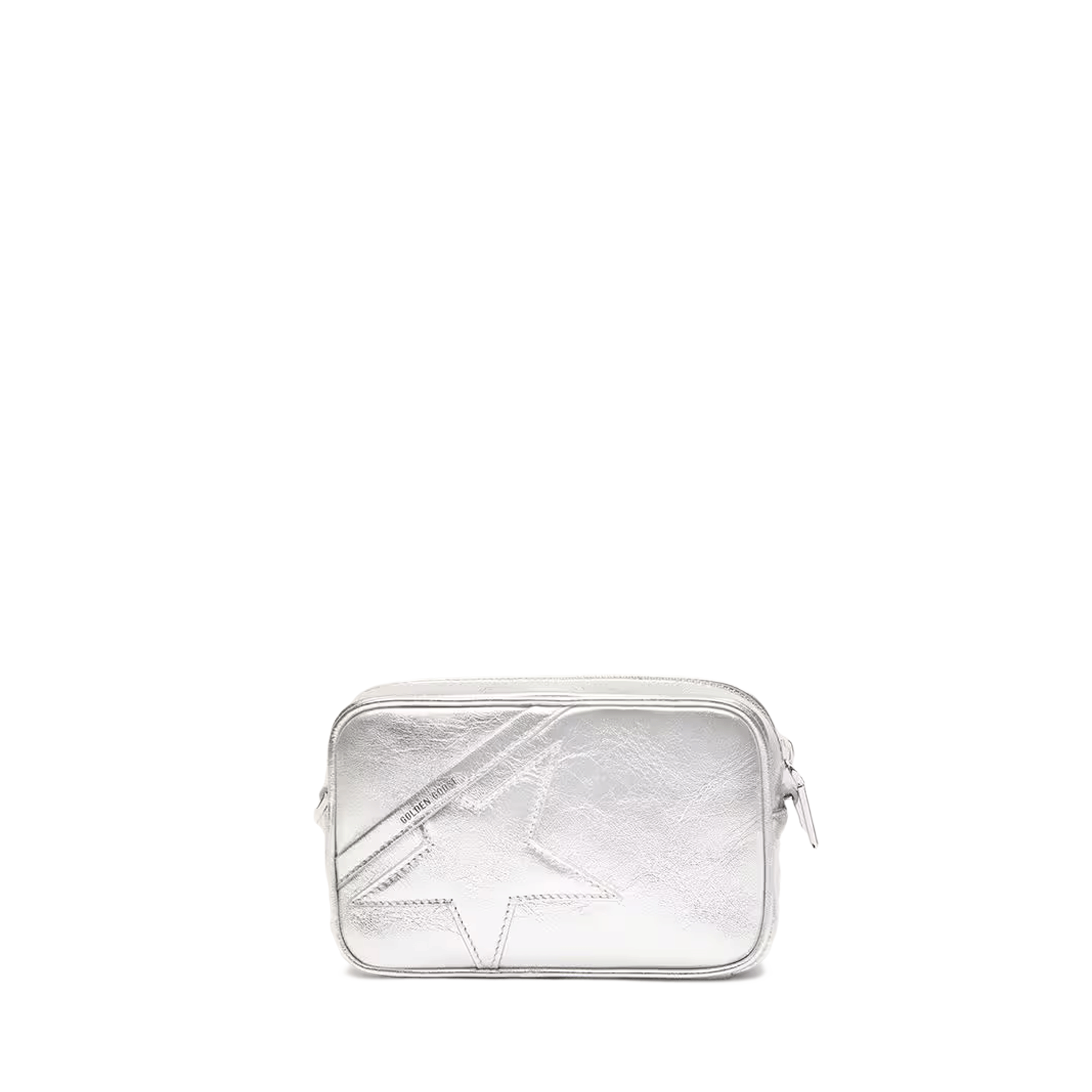 Cartera Silver Golden Goose Mini Star Wrinkled