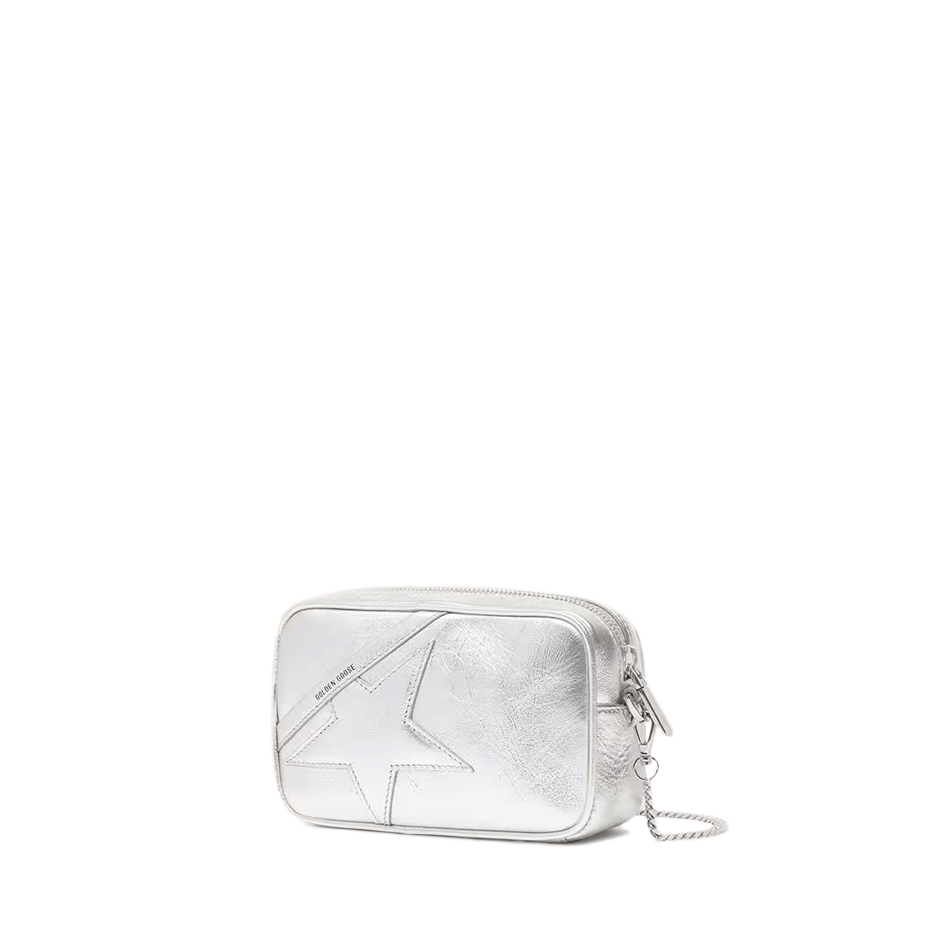 Cartera Silver Golden Goose Mini Star Wrinkled