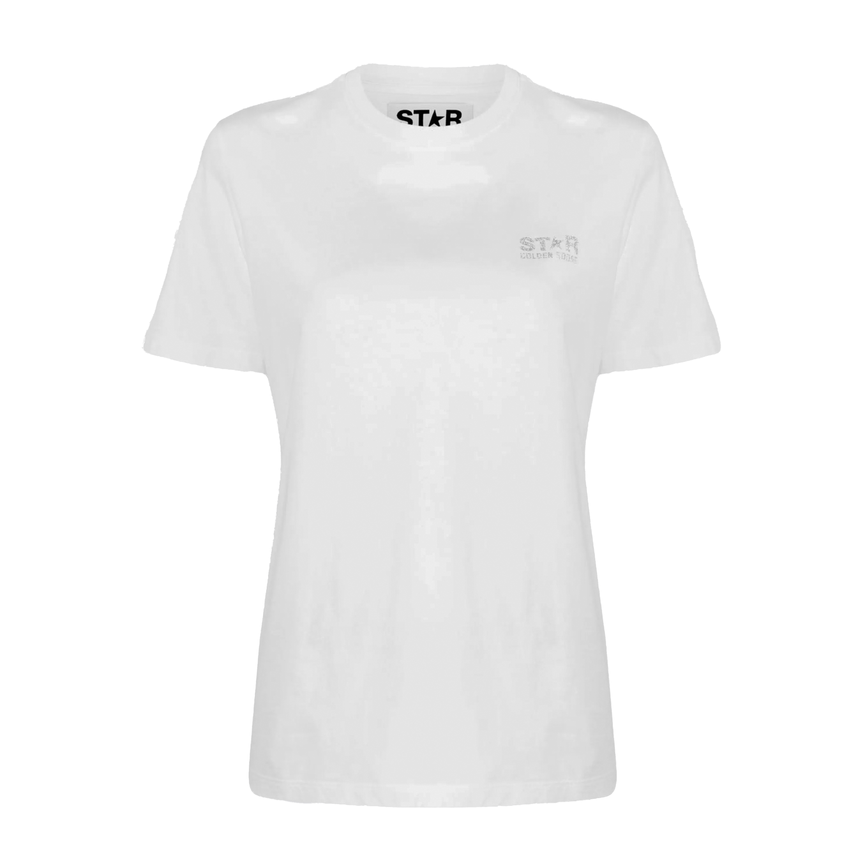 Camiseta Blanca Golden Goose Glitter Star