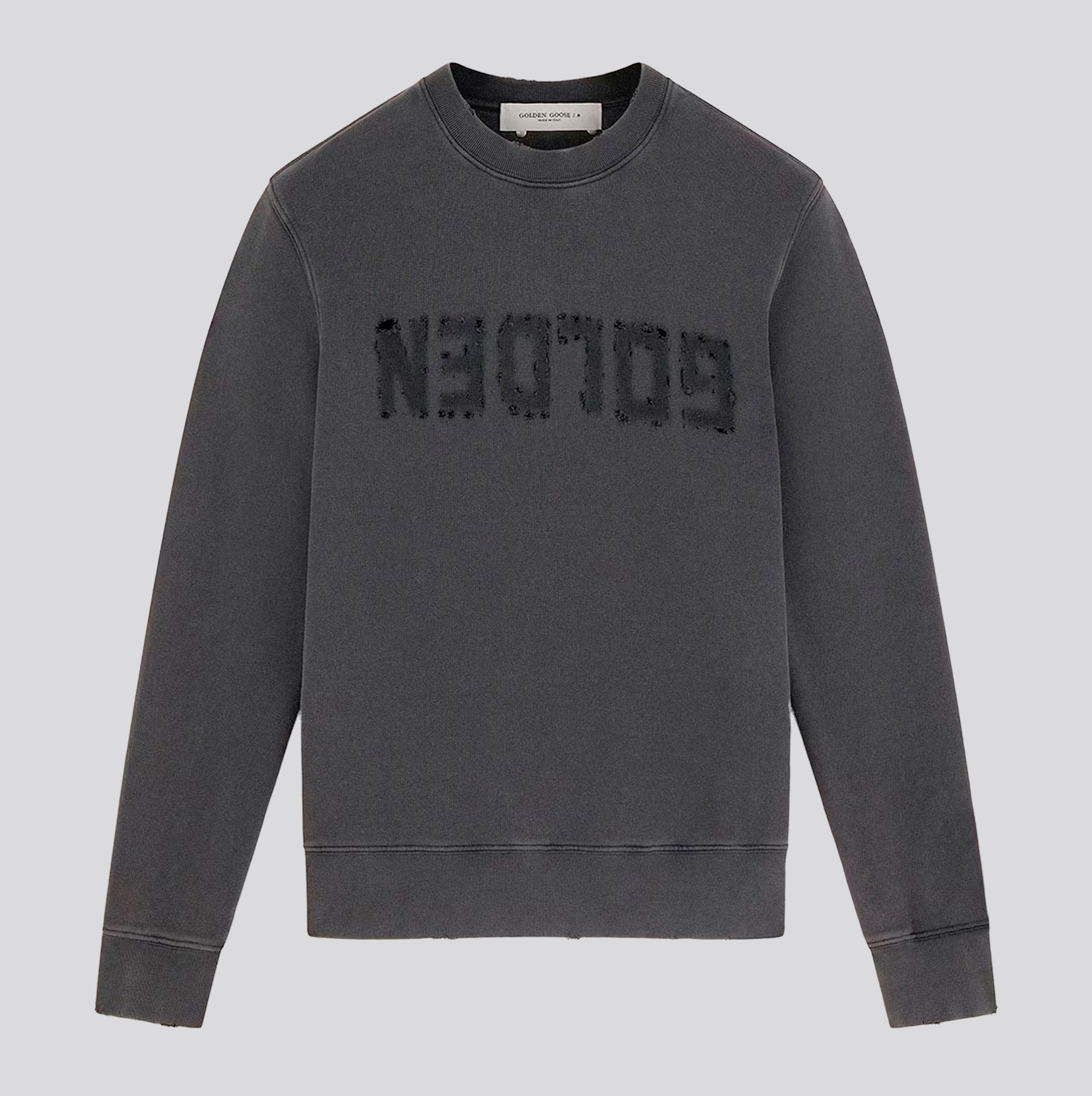 Buzo Gris Golden Goose Distressedn Logo