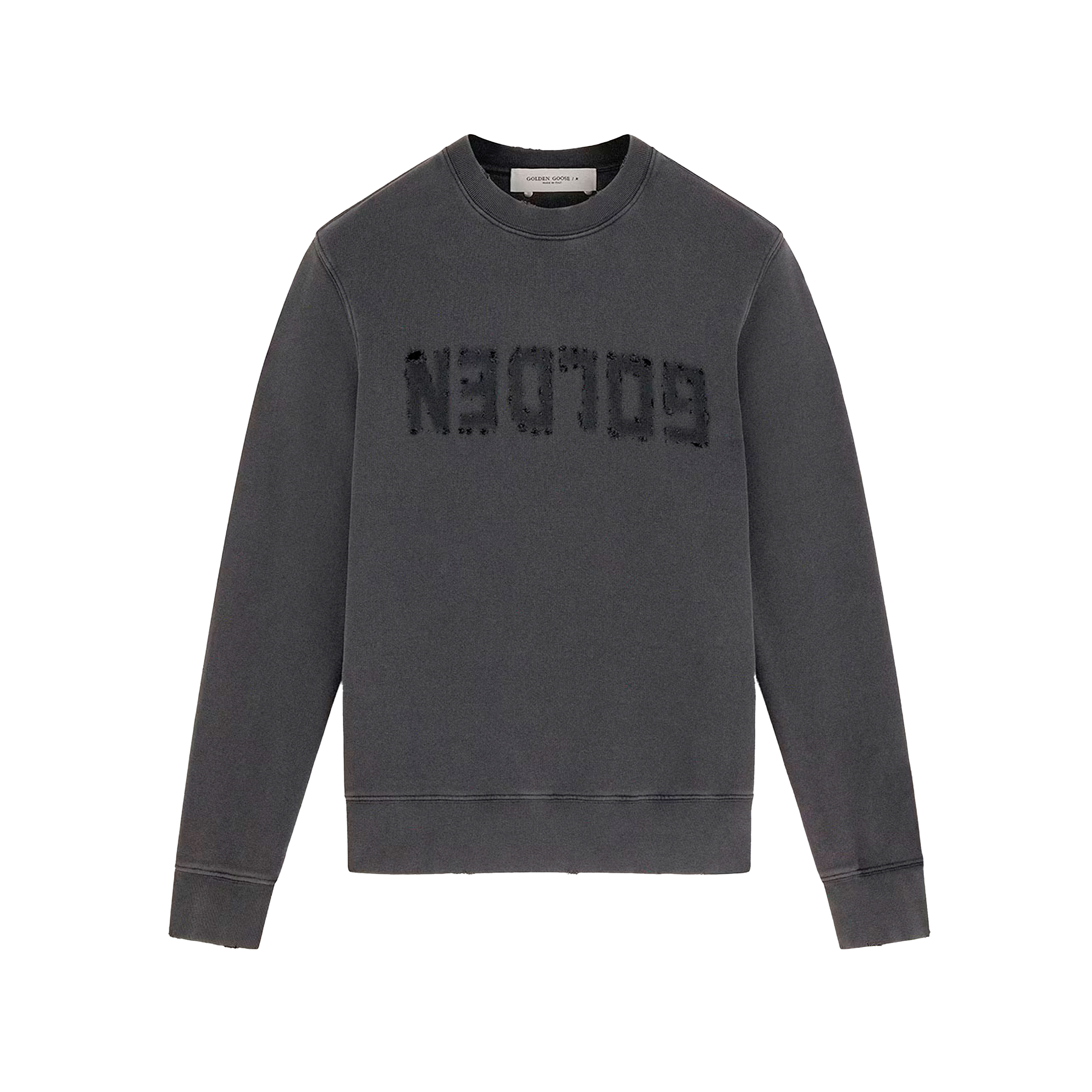 Buzo Gris Golden Goose Distressedn Logo