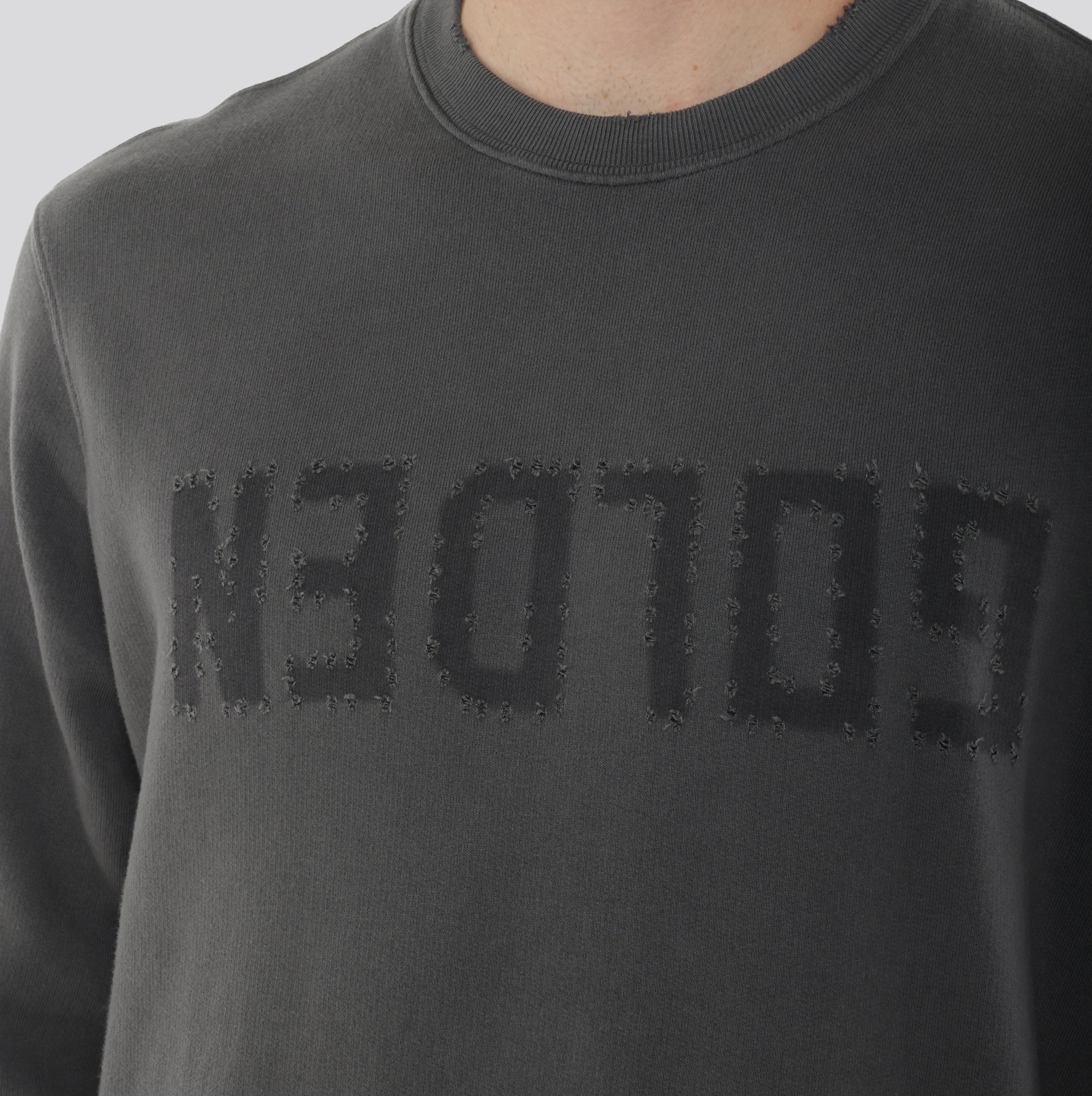 Buzo Gris Golden Goose Distressedn Logo