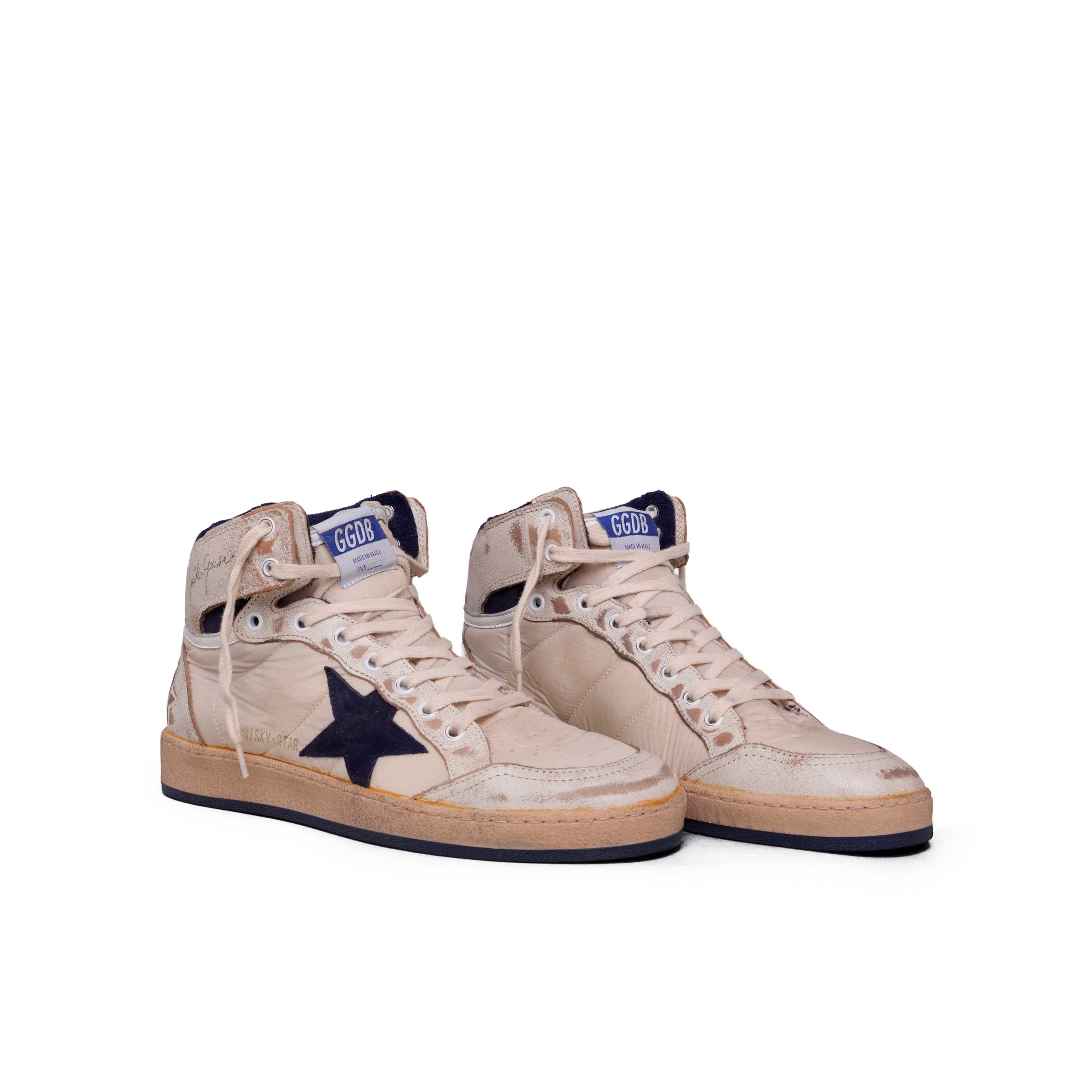 Sneakers Blancos Azul Oscuro Golden Goose Golden Goose Sky Star