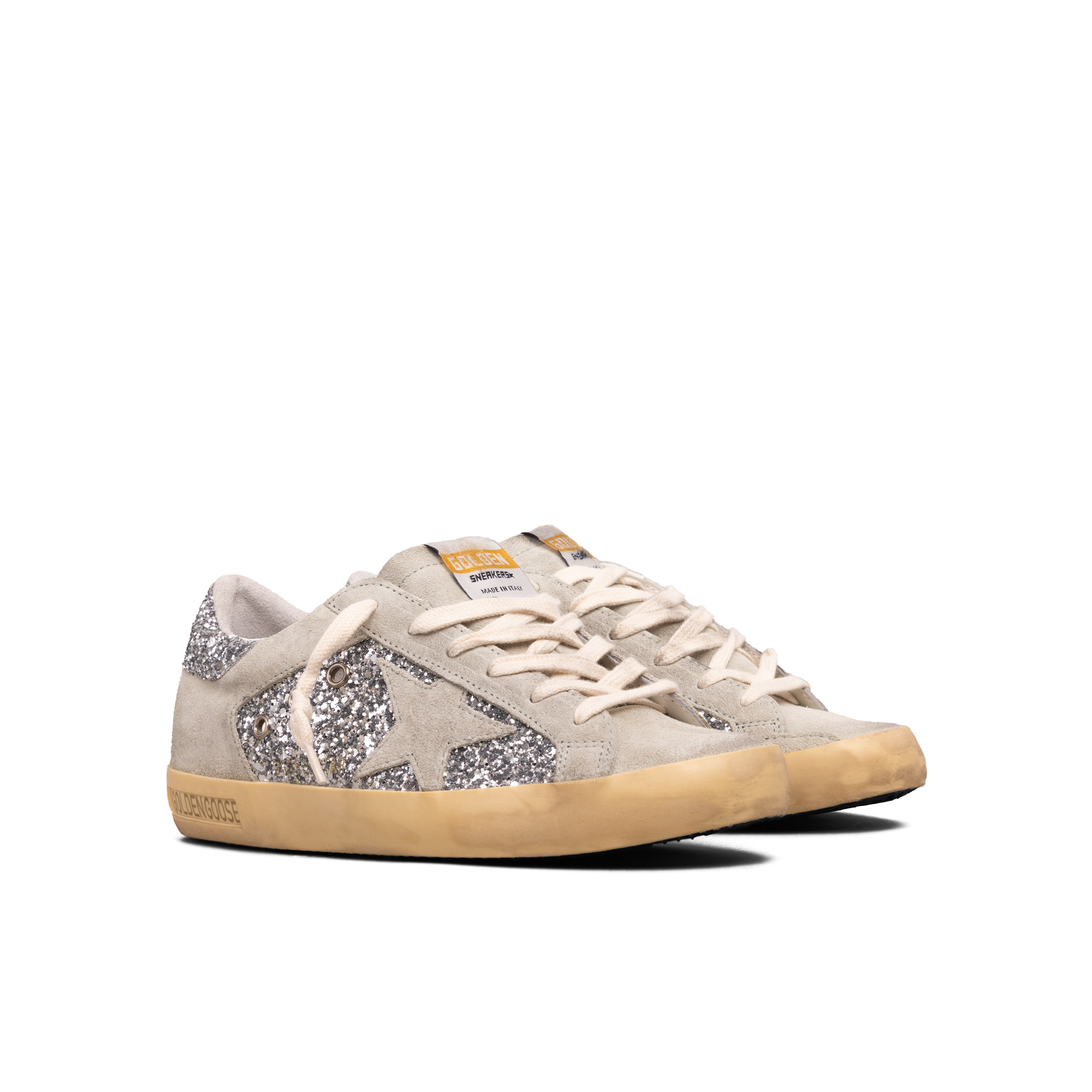 Sneakers Blancos Golden Goose Super-Star Glitter