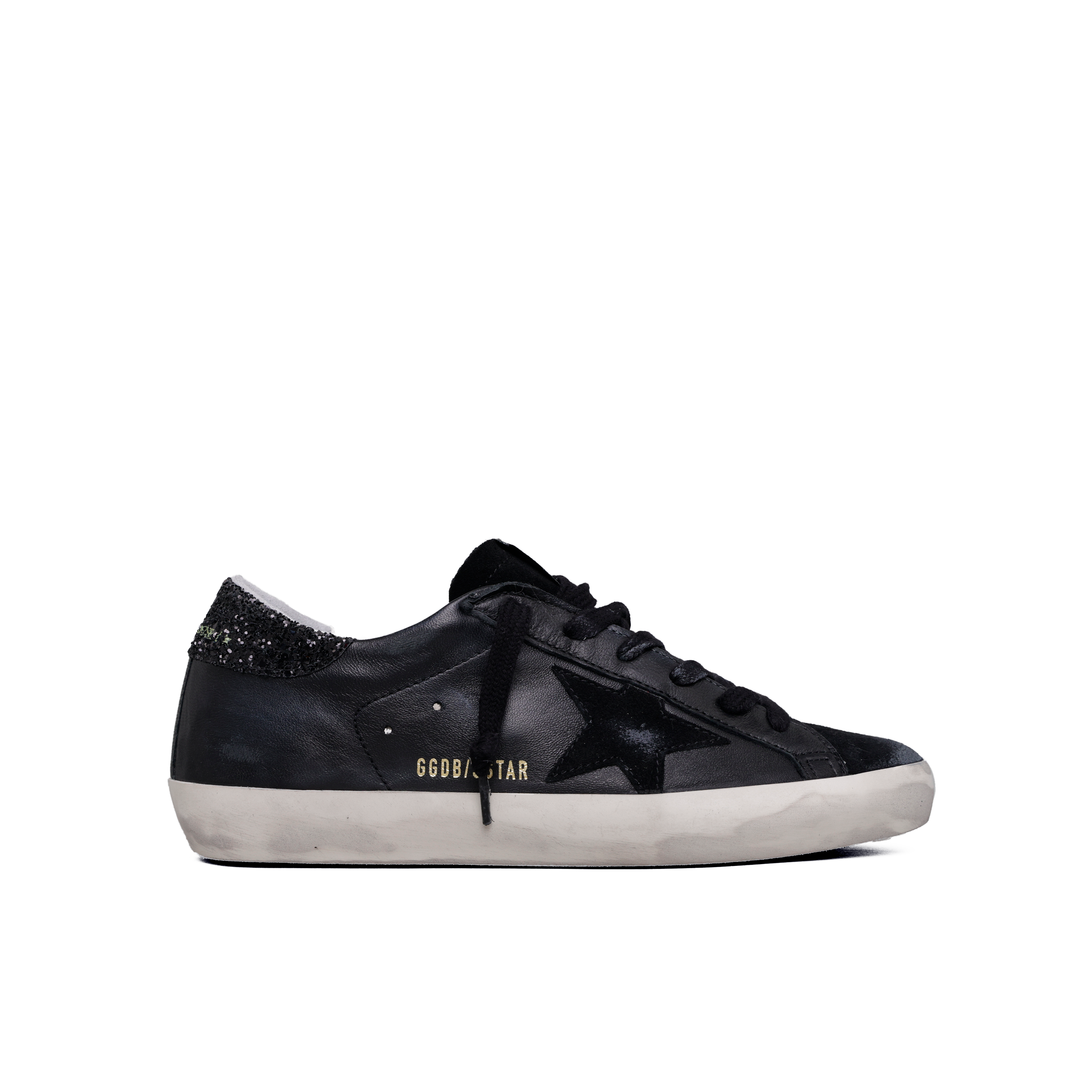 Sneakers Negros Golden Goose Super-Star Glitter