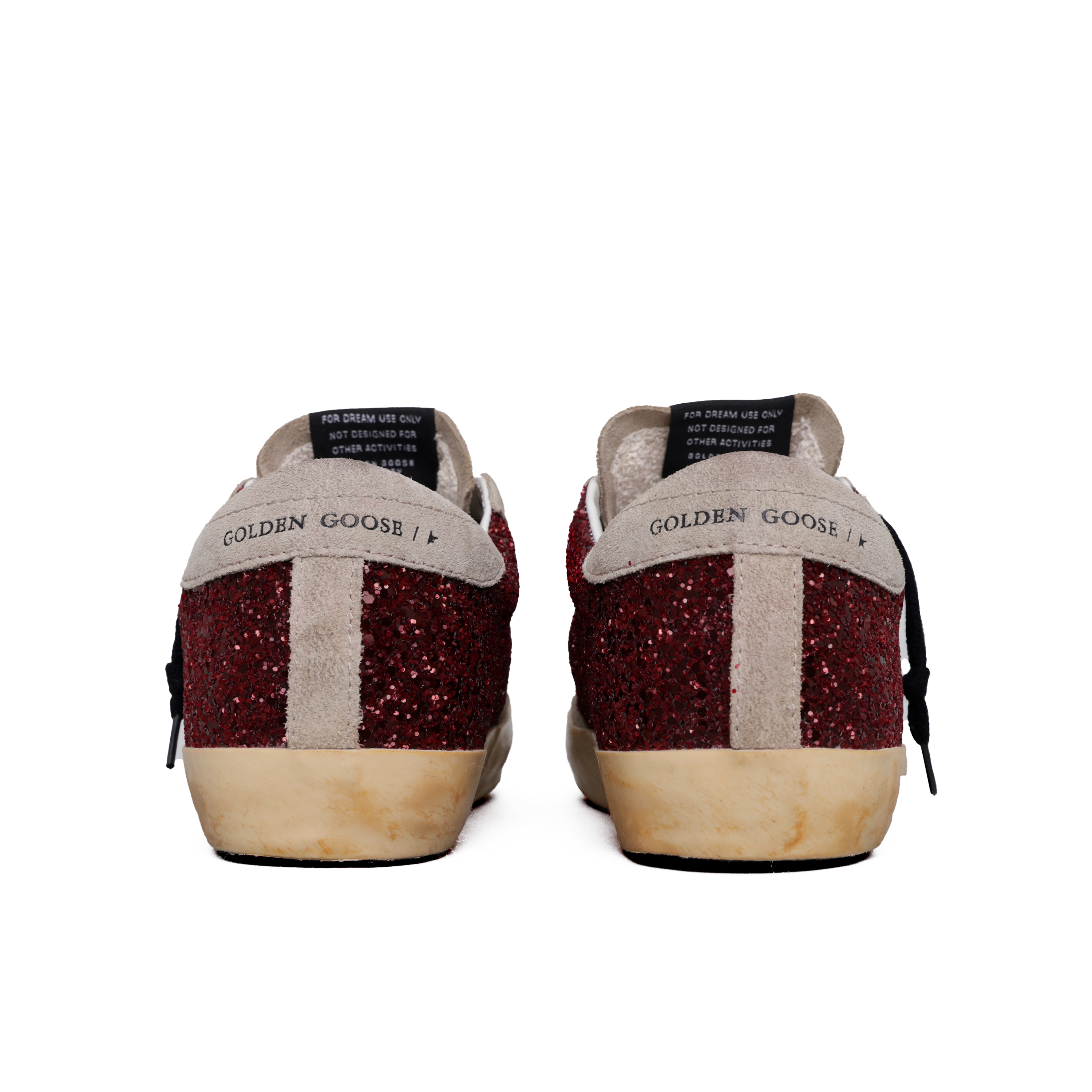 Sneaker Bordeaux Golden Goose Super-Star Glitter