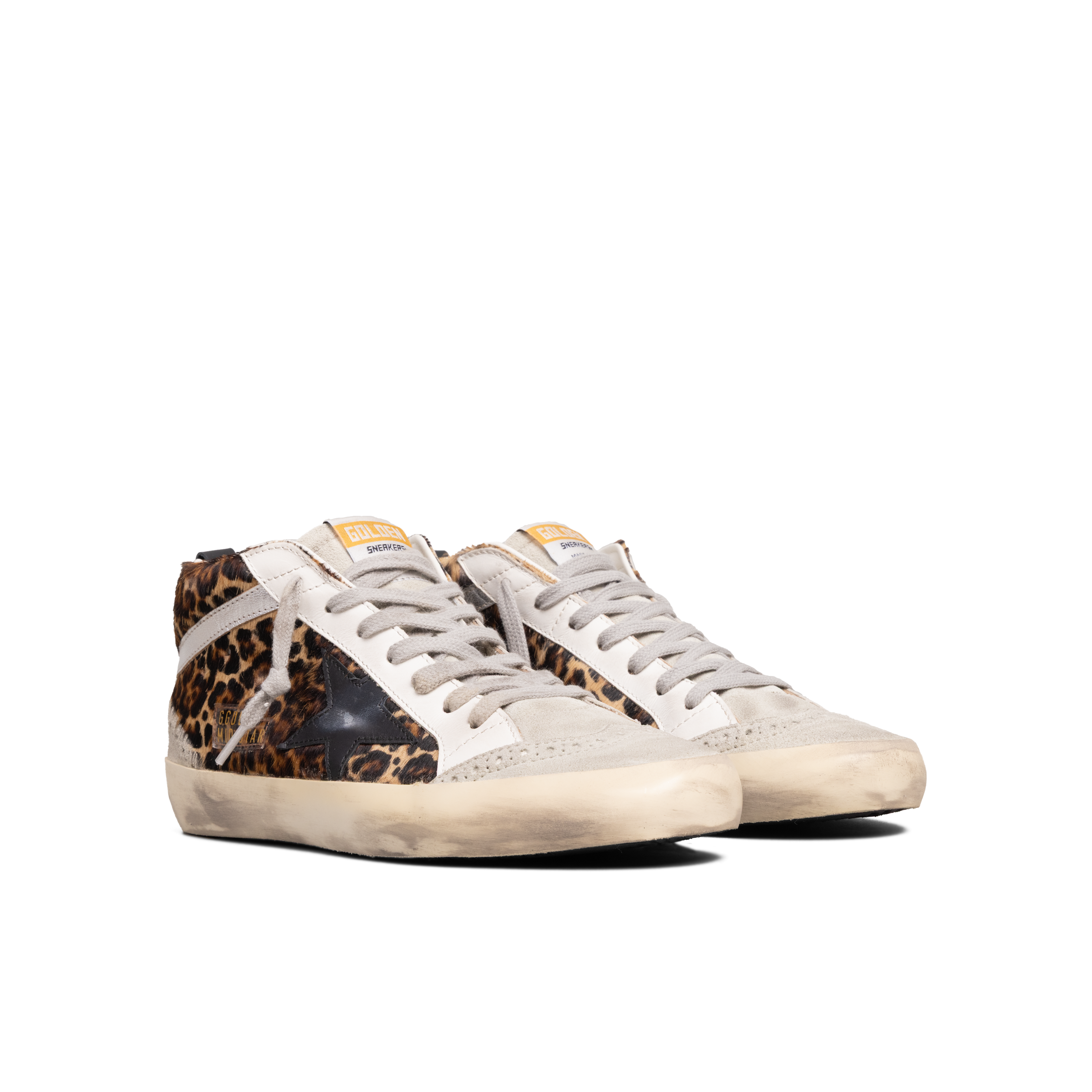 Sneakers Beige Golden Goose Mid Star Horsy