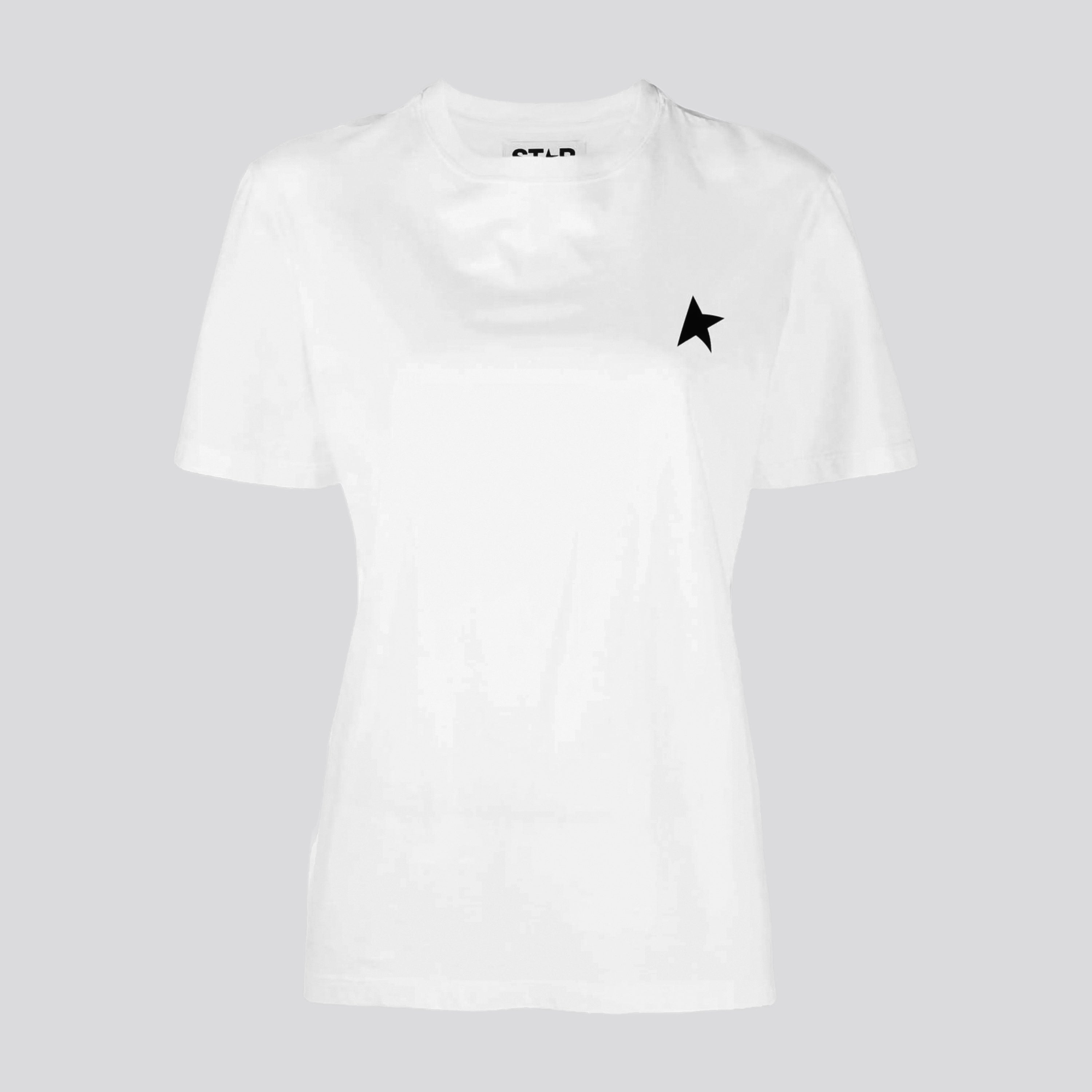 Camiseta Blanca Golden Goose Star M'S