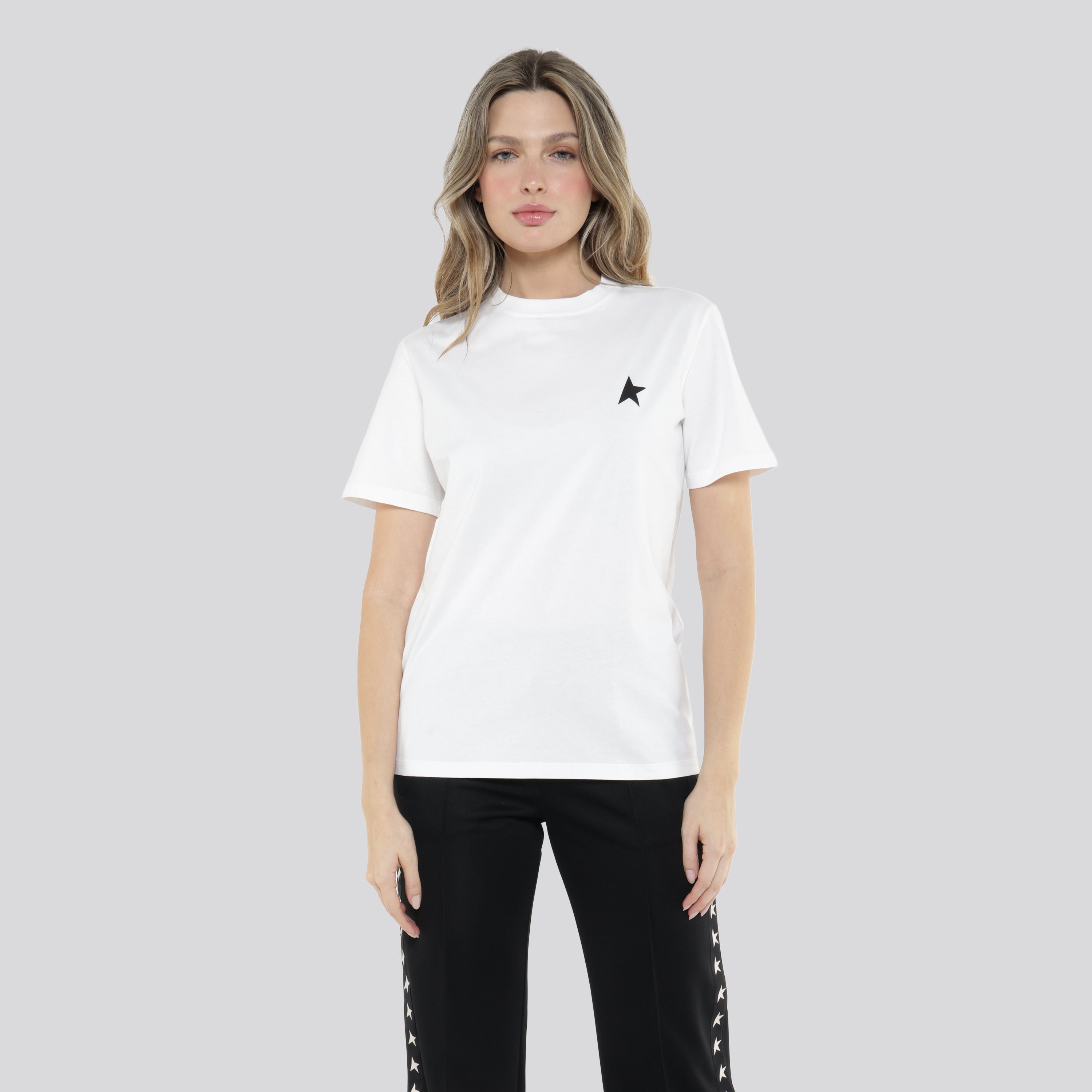Camiseta Blanca Golden Goose Star M'S