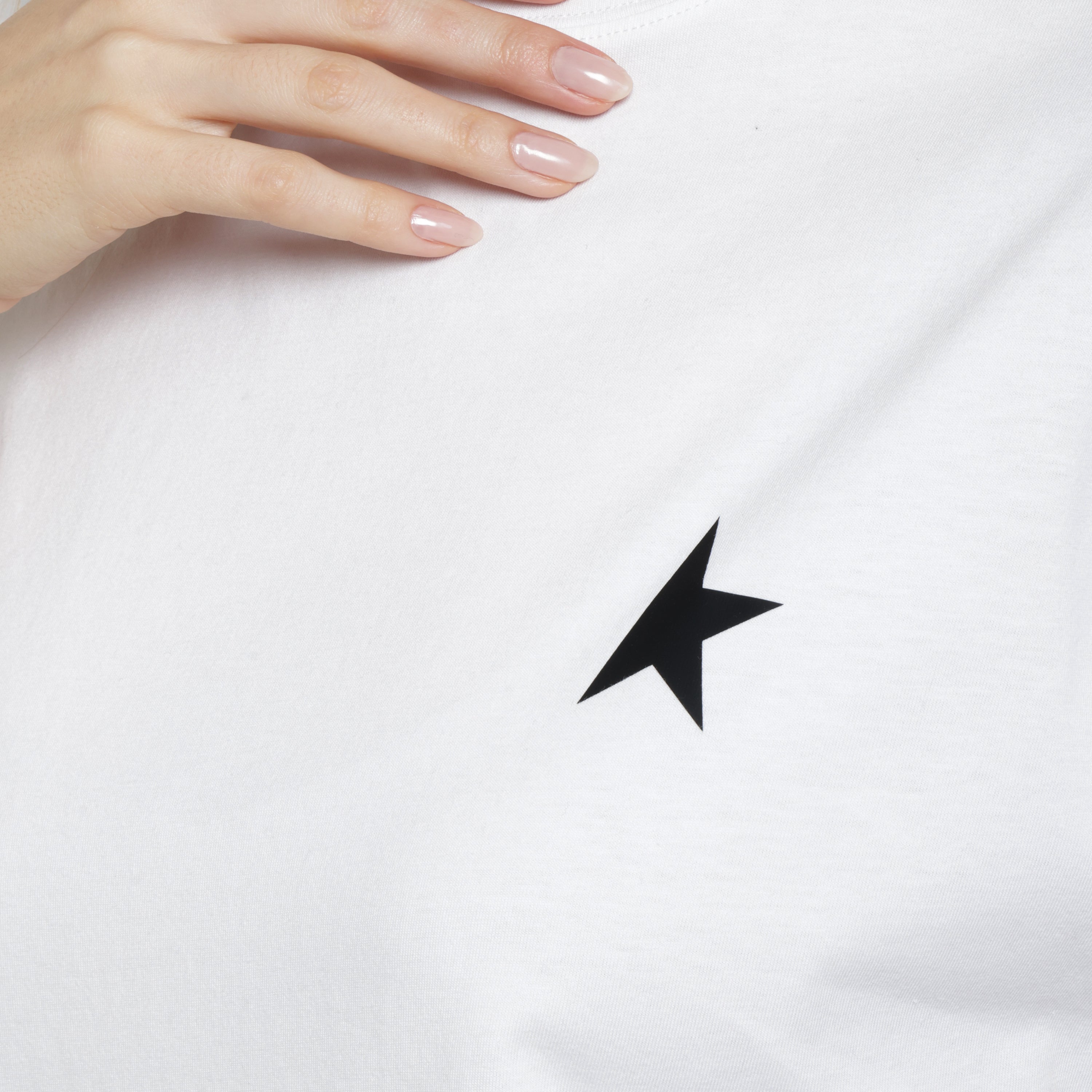 Camiseta Blanca Golden Goose Star M'S