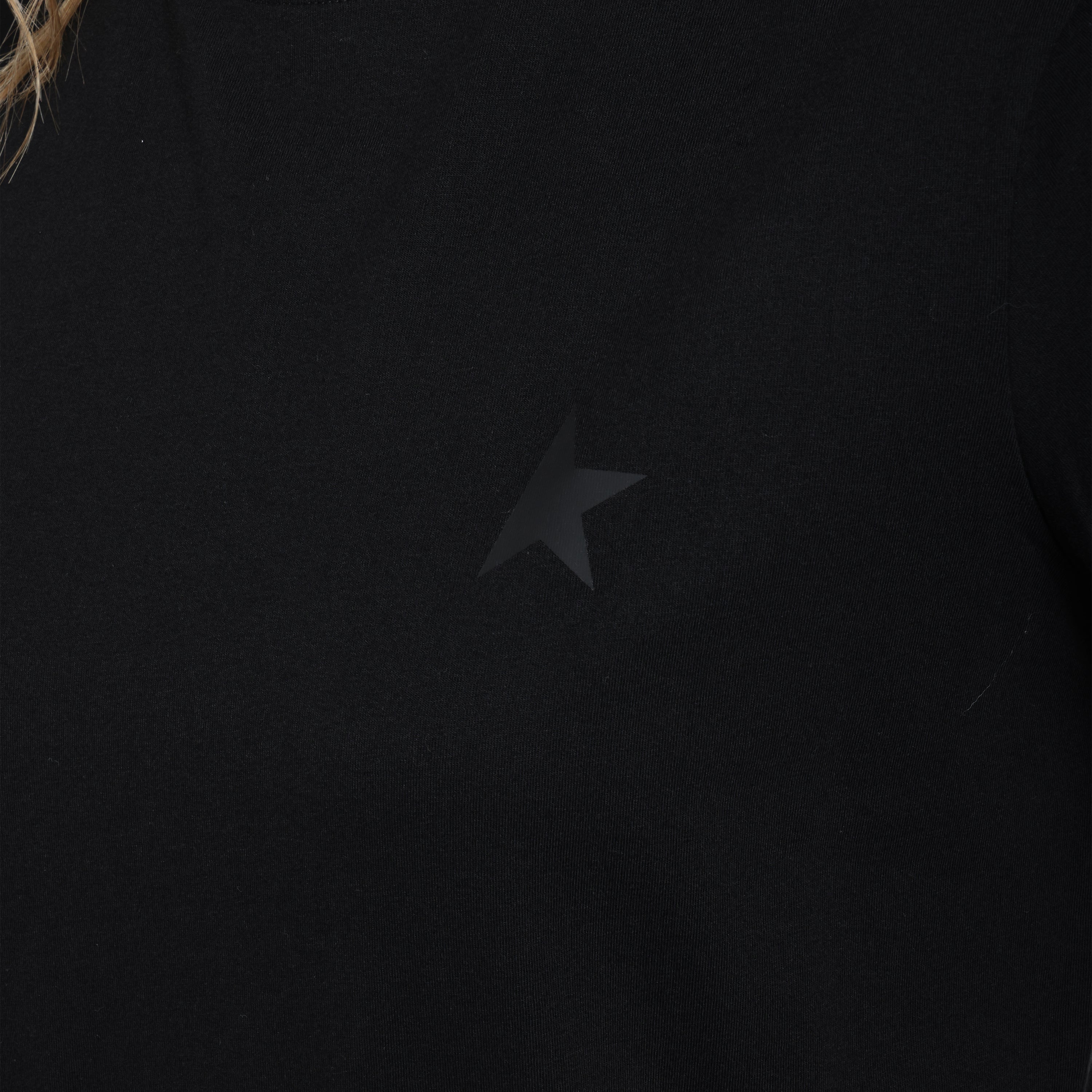 Camiseta Negra Golden Goose Star M'S