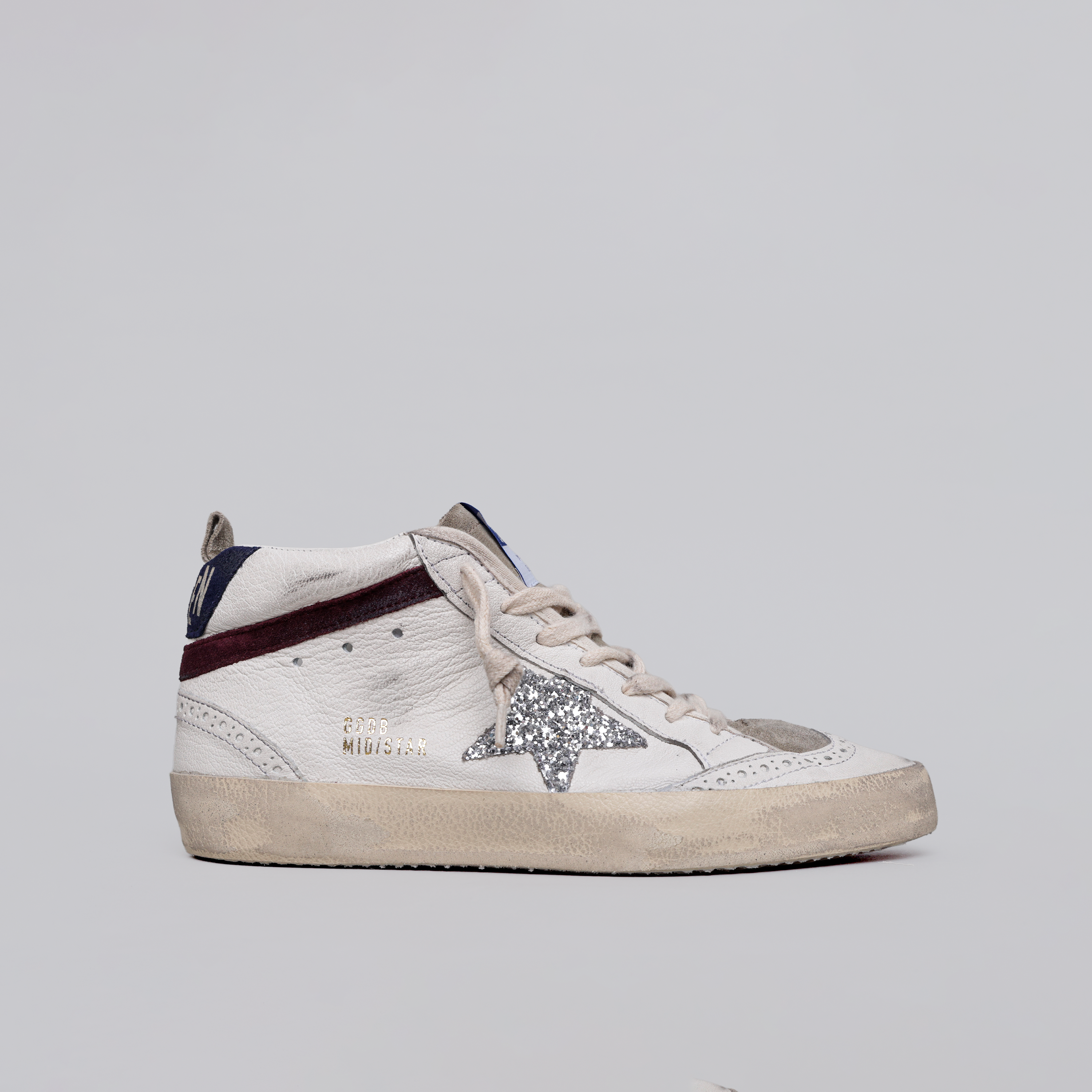 Sneakers Blancos Golden Goose Mid Star Glitter