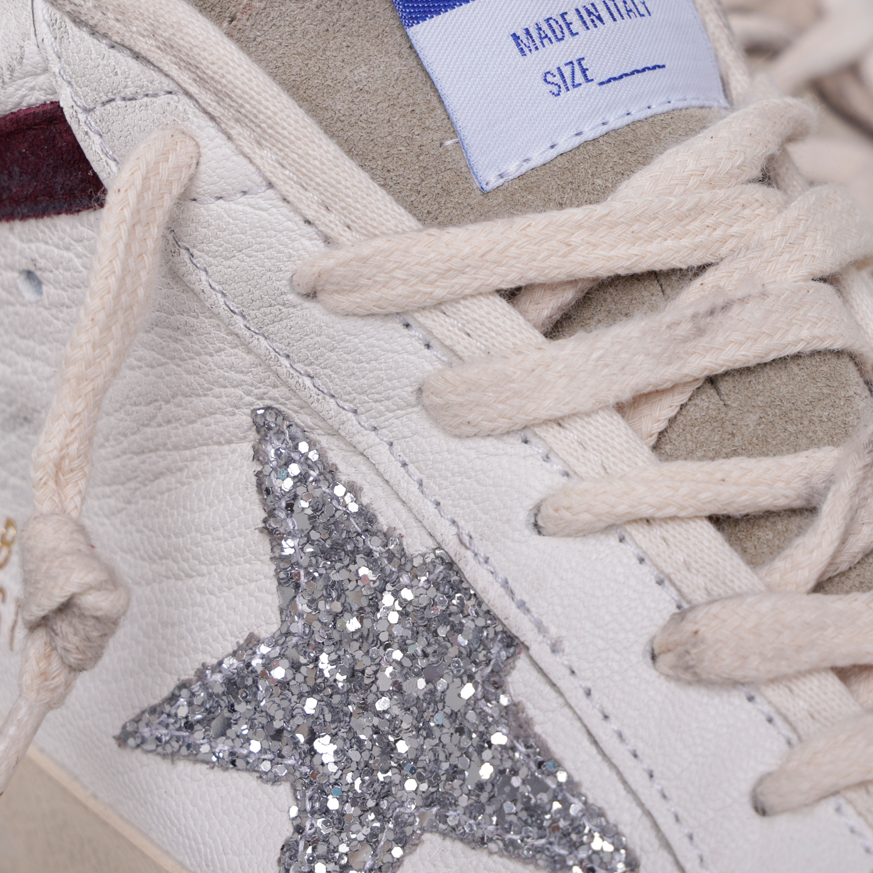 Sneakers Blancos Golden Goose Mid Star Glitter