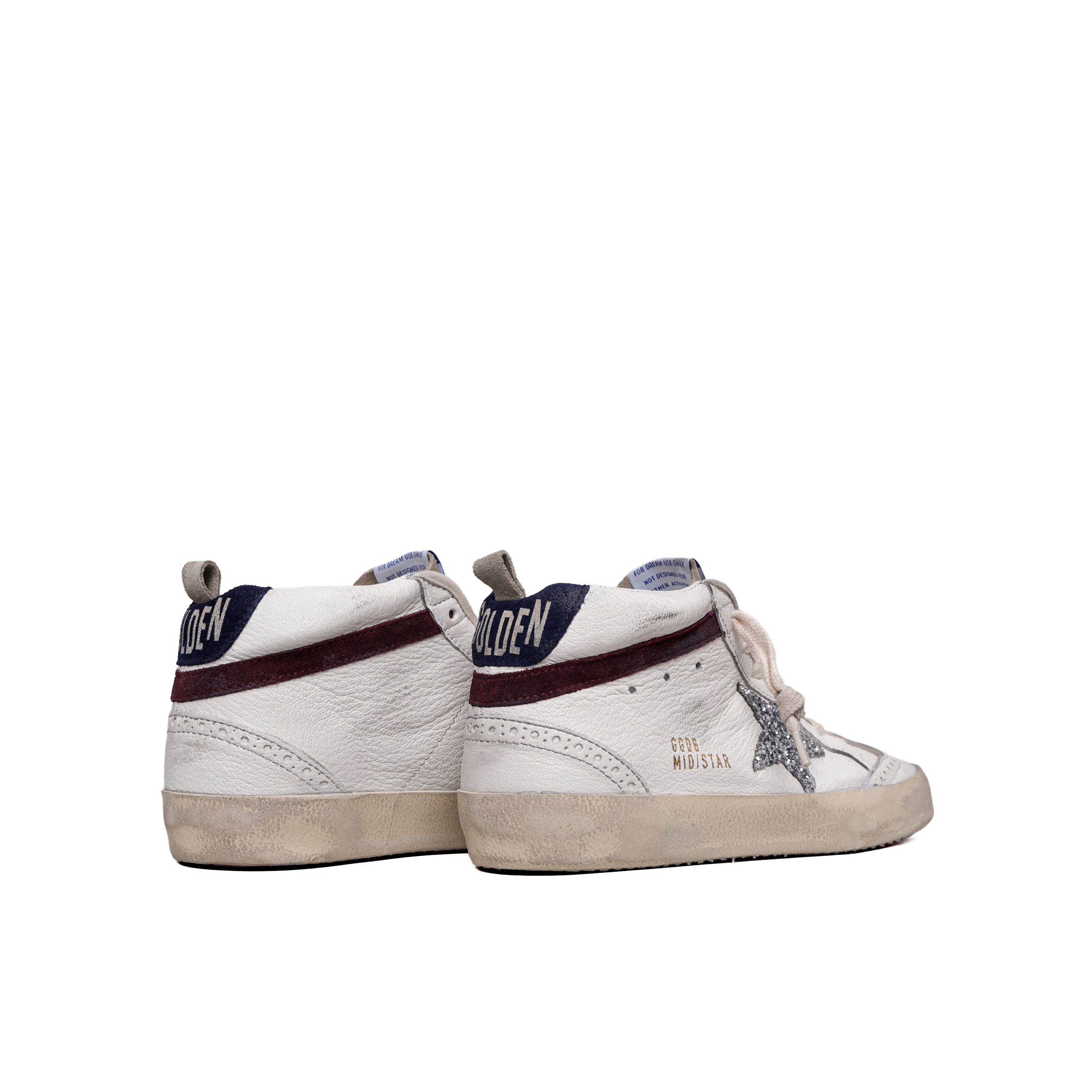 Sneakers Blancos Golden Goose Mid Star Glitter