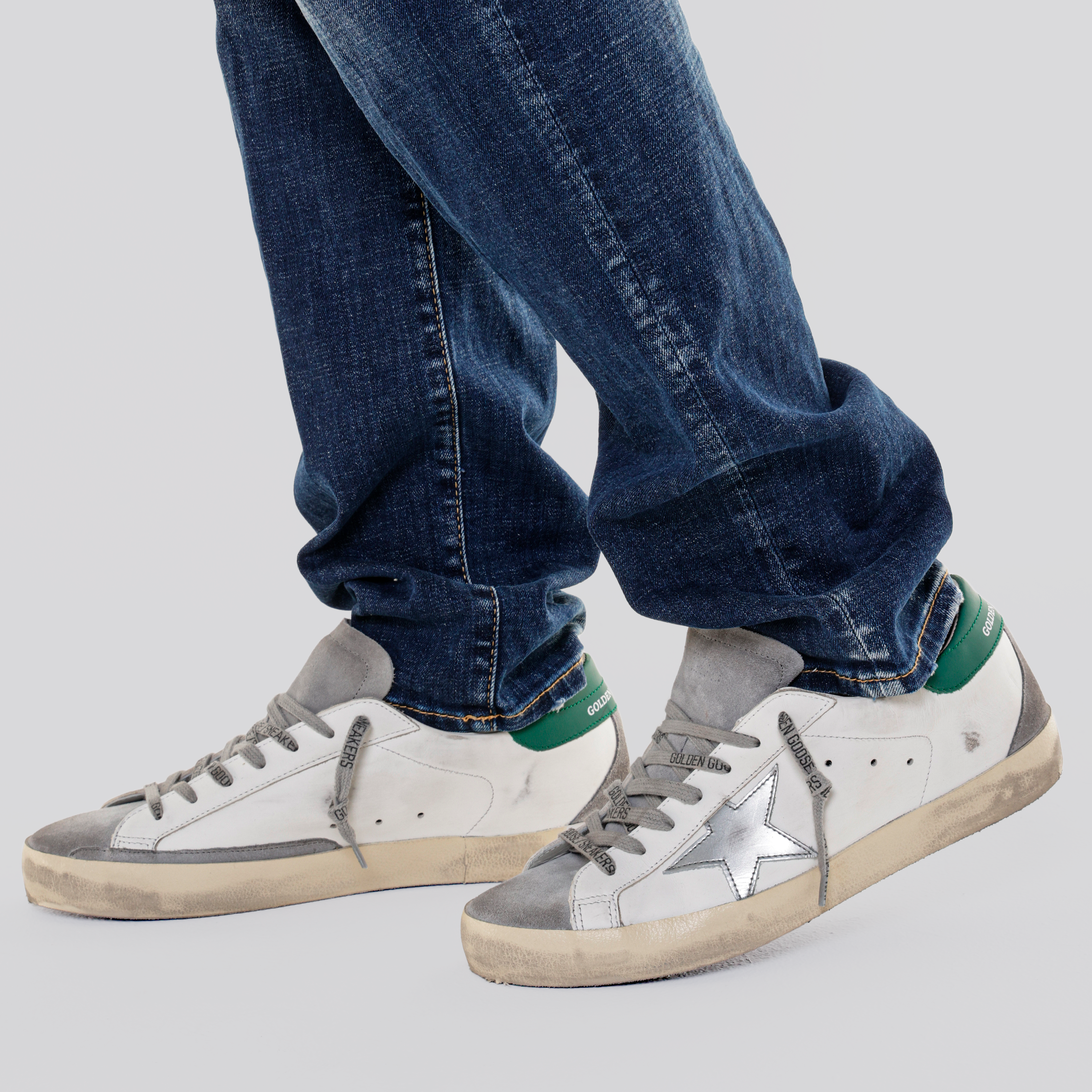Sneakers Blancos Verde Golden Goose Super-Star