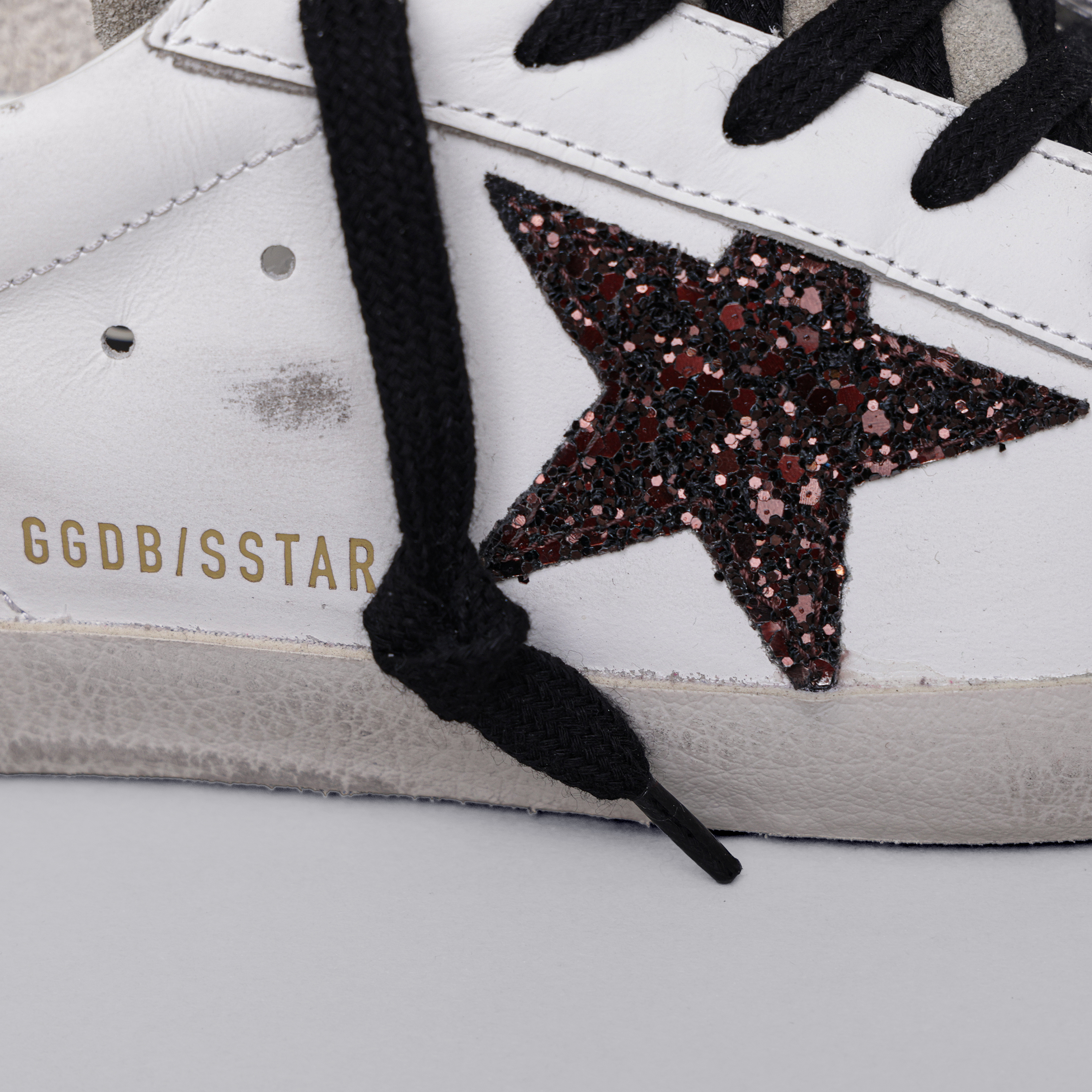 Sneaker White Taupe Golden Goose Super-Star Cocco Print