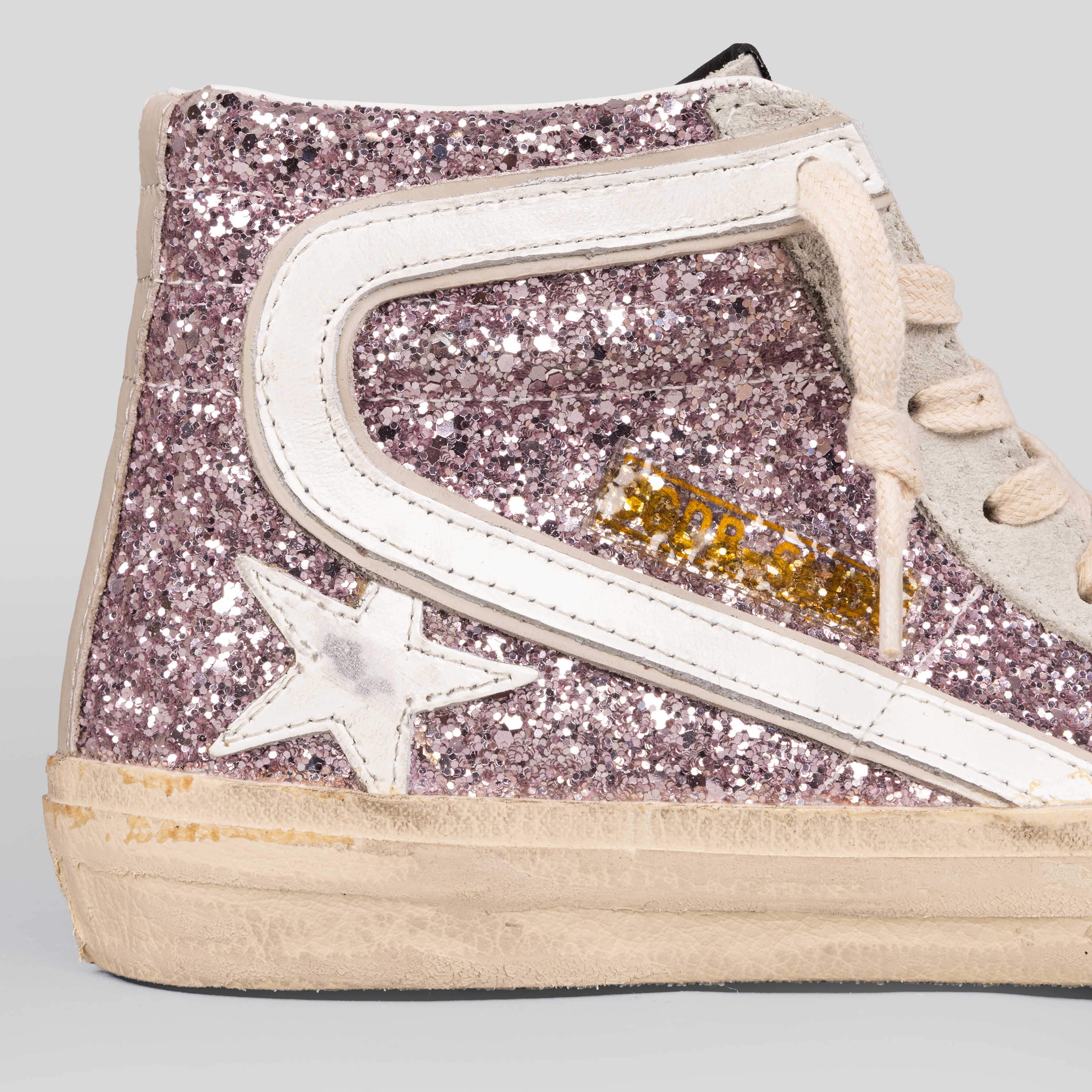 Sneakers Blancos Golden Goose Slide Glitter