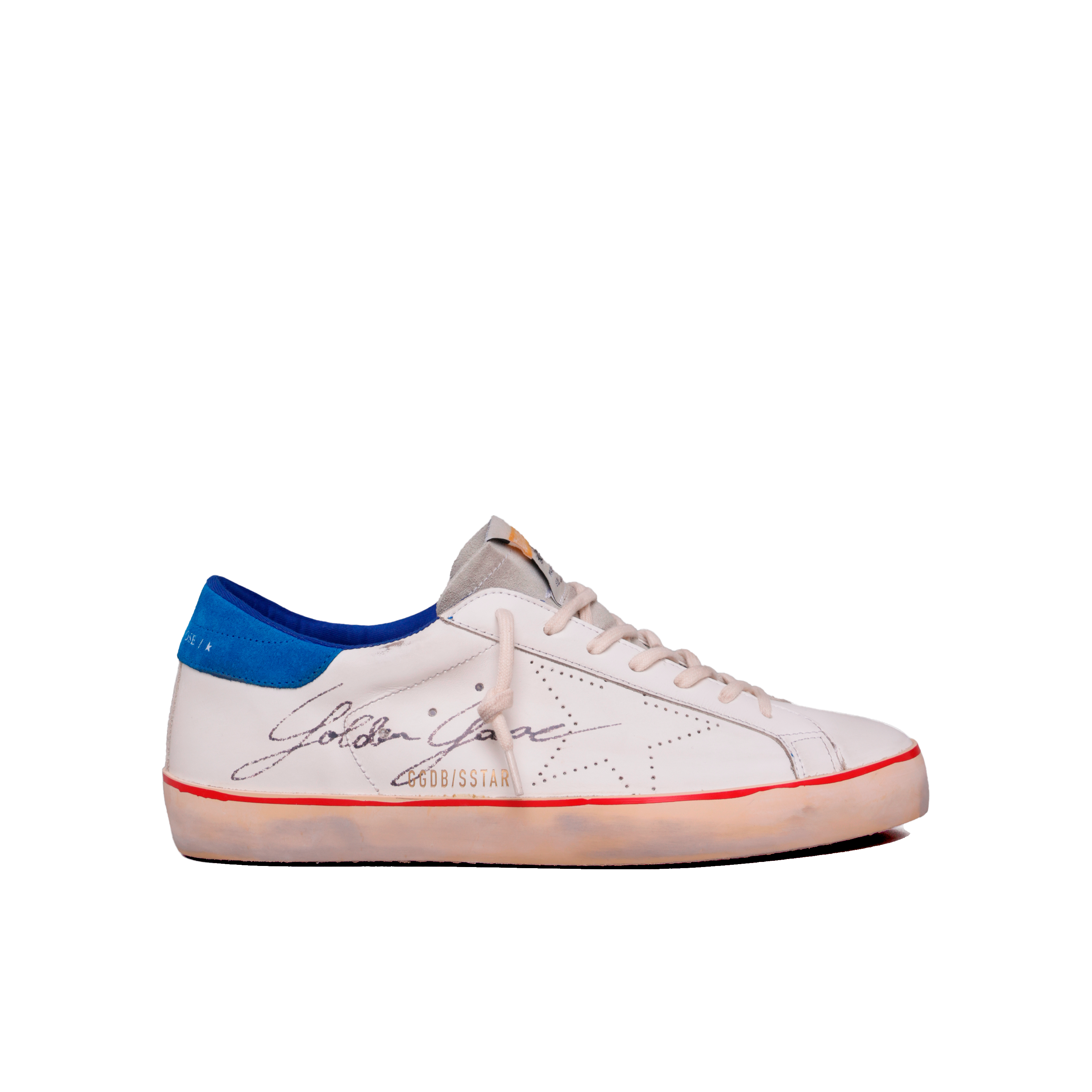 Sneakers Blancos Azul Golden Goose Super-Star