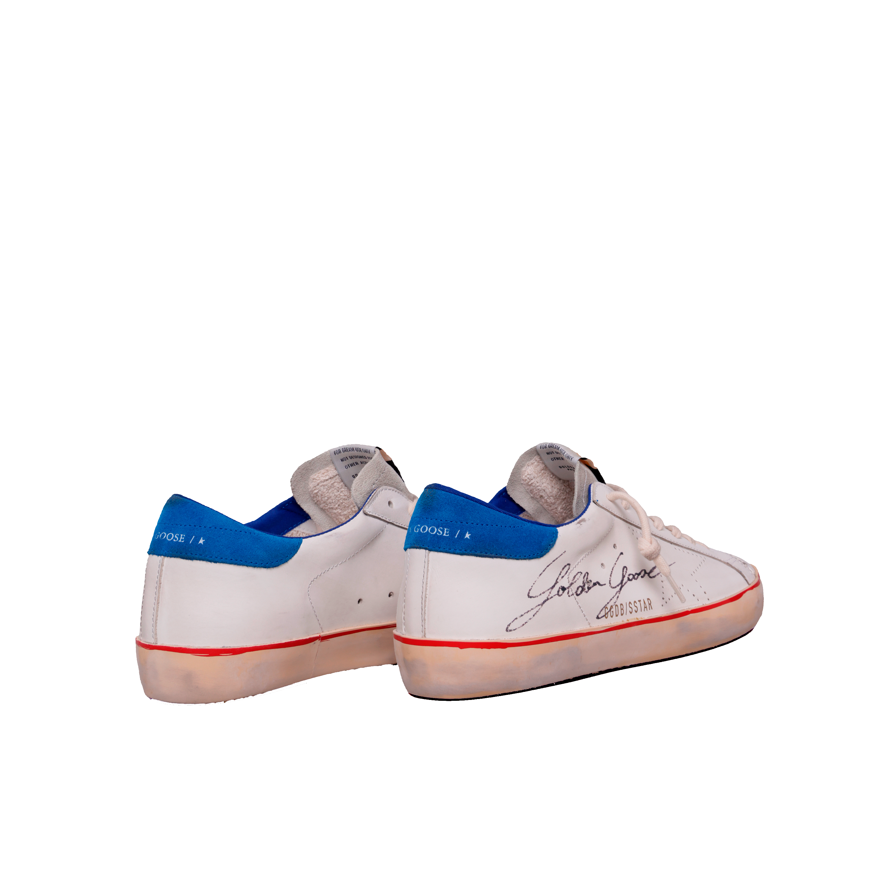 Sneakers Blancos Azul Golden Goose Super-Star