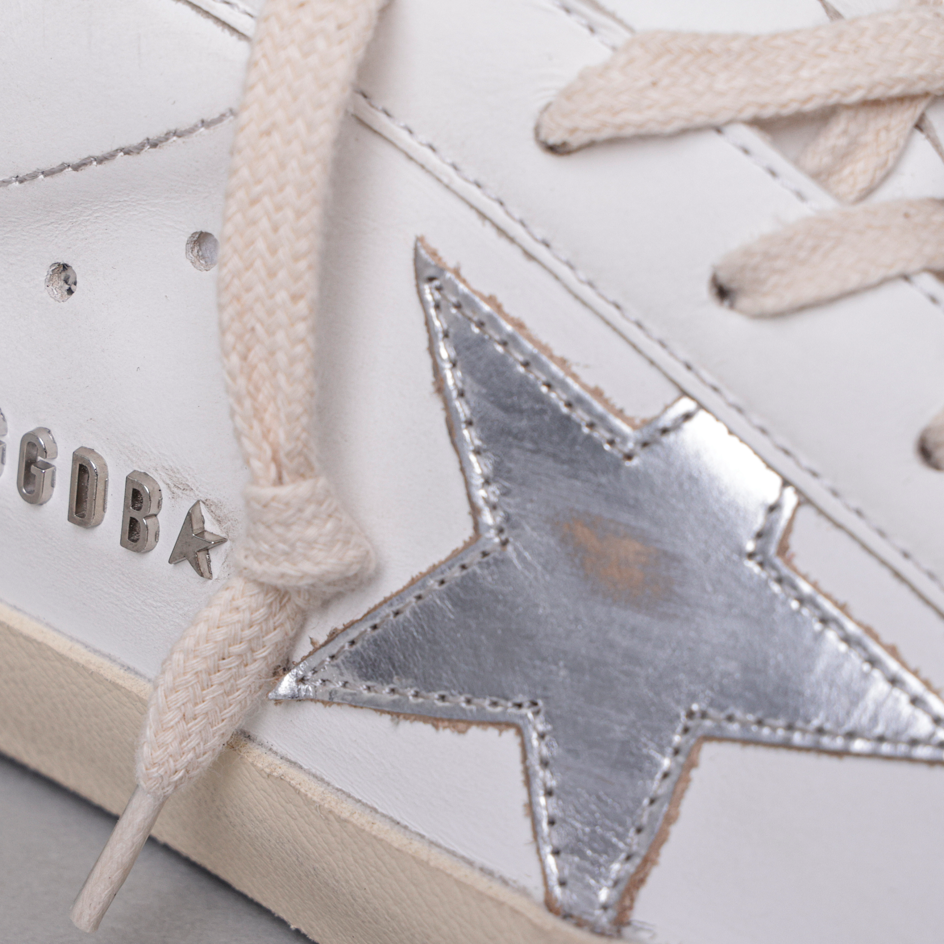 Sneakers Blanco Rosado Golden Goose Super-Star Laminated