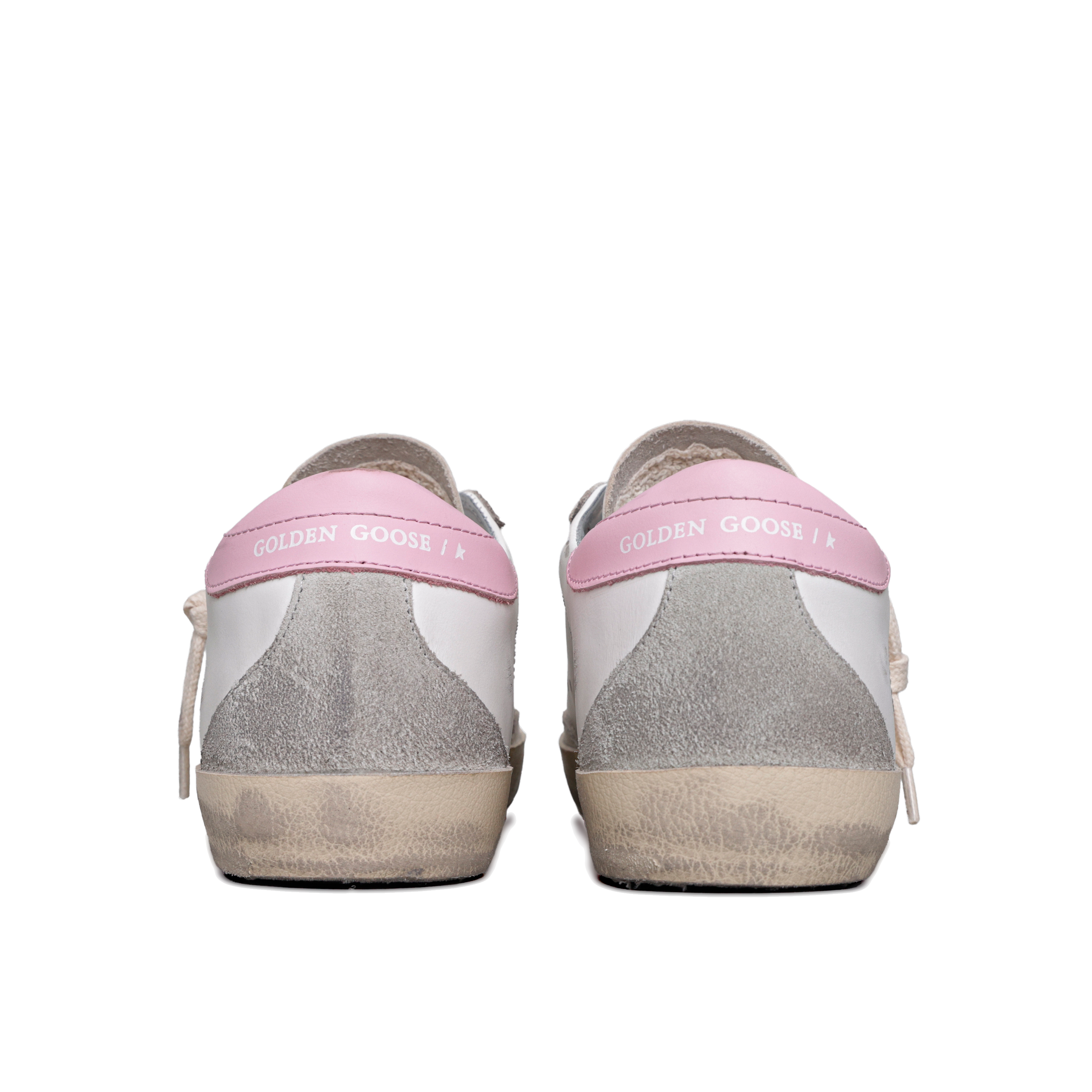 Sneakers Blanco Rosado Golden Goose Super-Star Laminated