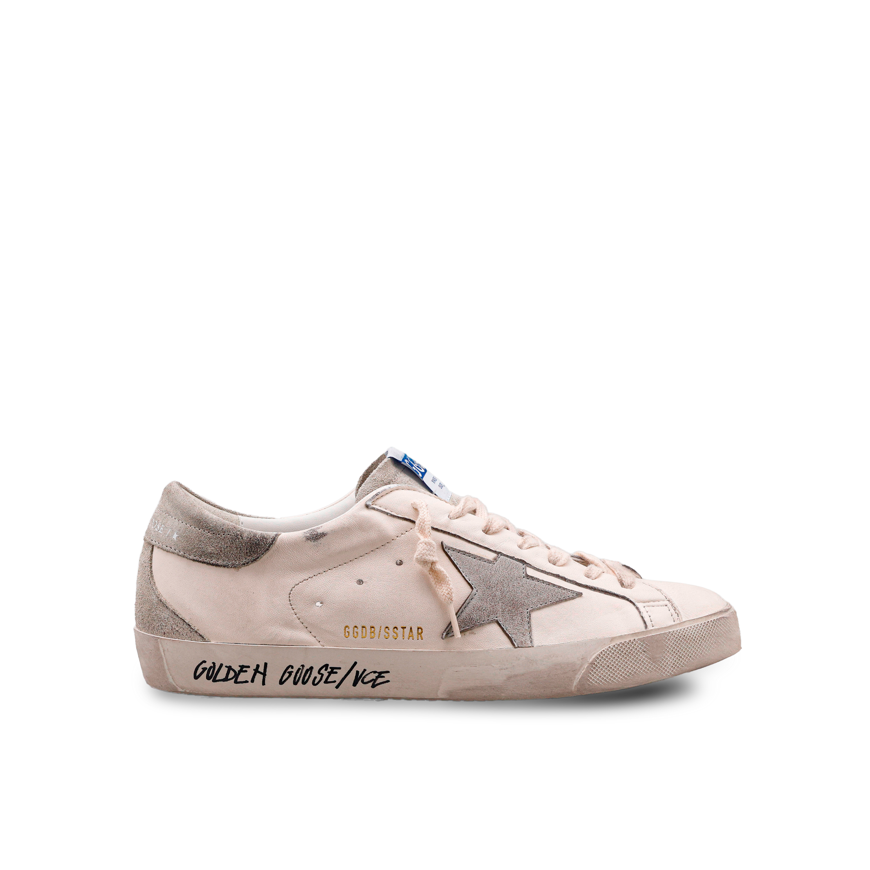Sneakers Blancos Golden Goose Plateado Super-Star VCE